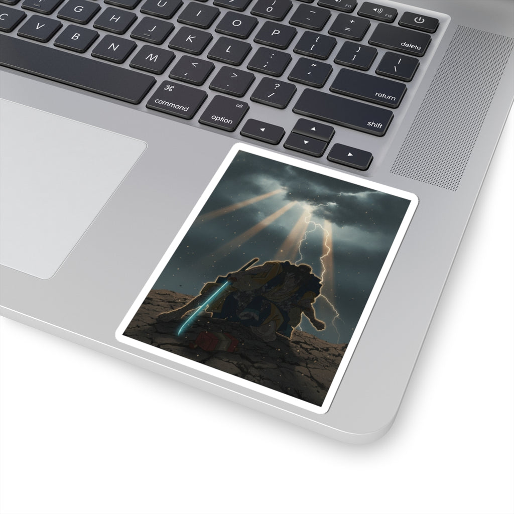 Dramatic Storm — “‘A Molted Cicada Shell’ (Utsusemi): Soga Gorō Tokimune,” From The Series Scenes — Kiss-Cut Sticker