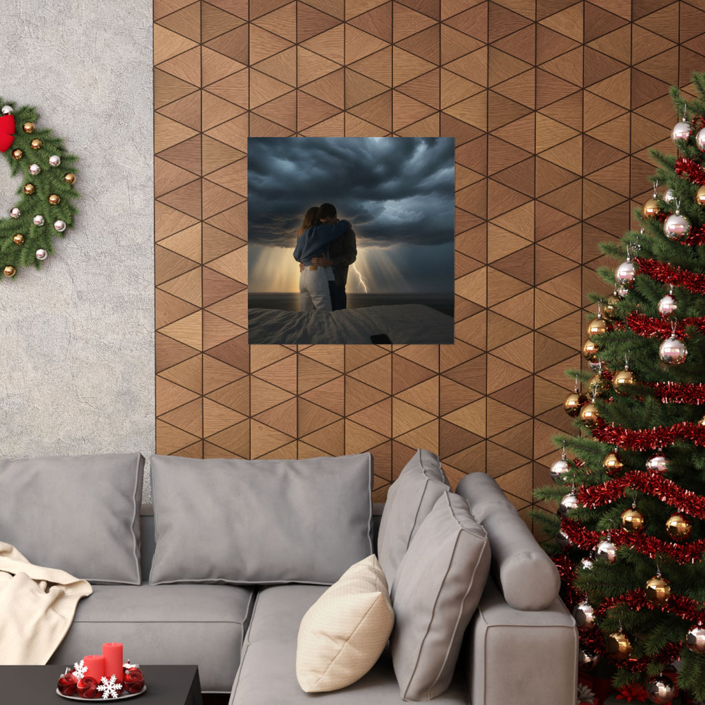 Dramatic Storm — Person — Matte Poster