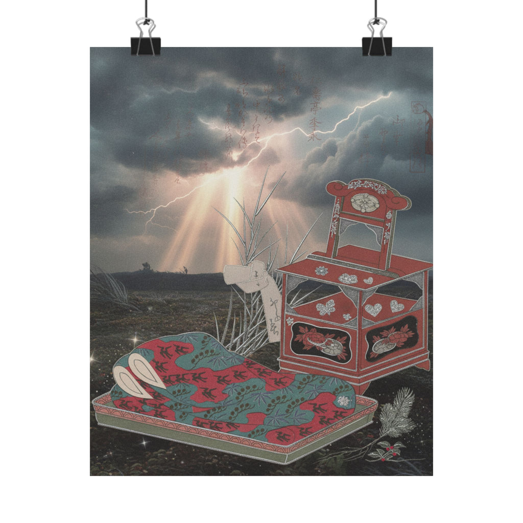 Dramatic Storm — Cabinet For The Toilet And Bed-Clothes — Matte Poster