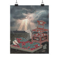 Dramatic Storm — Cabinet For The Toilet And Bed-Clothes — Matte Poster