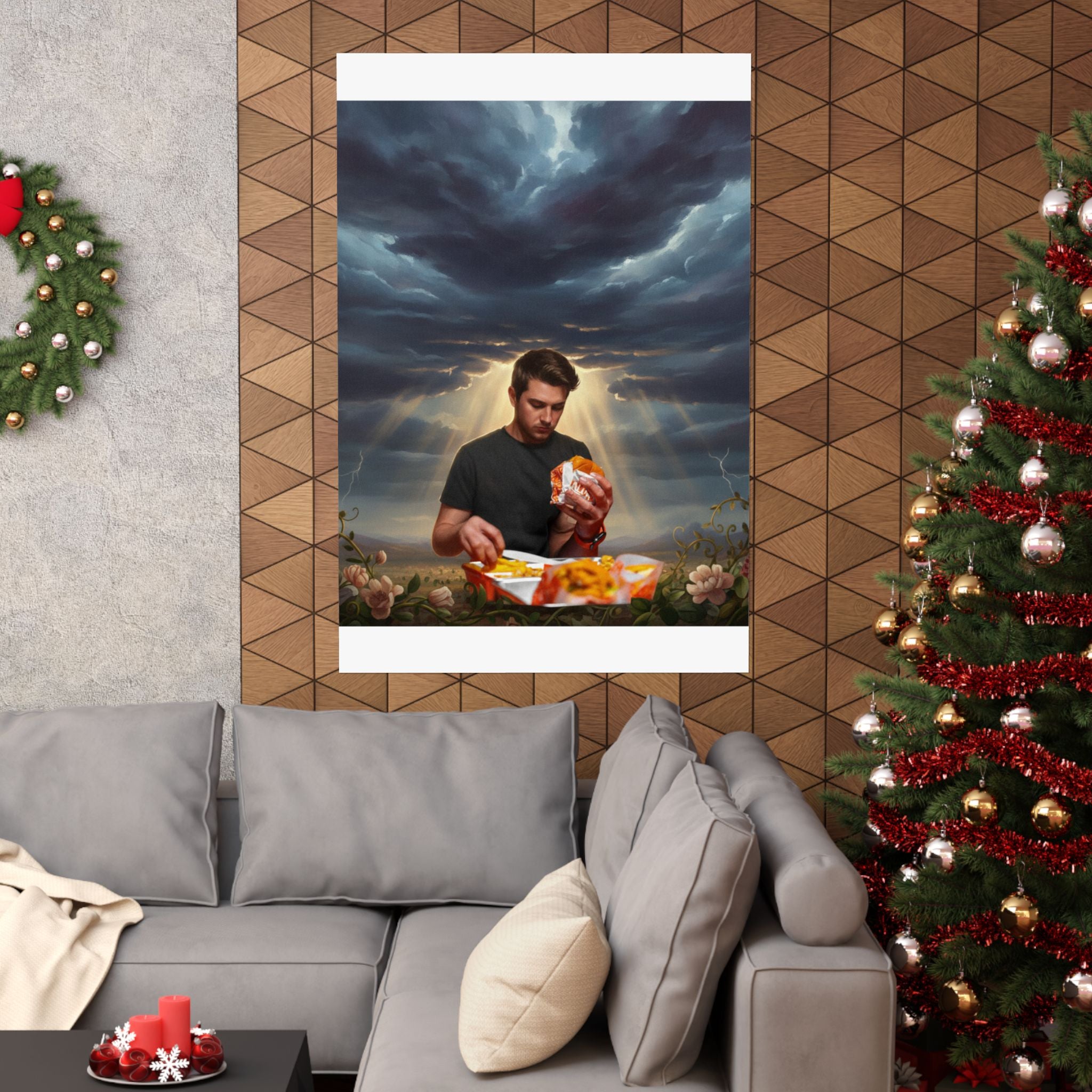 Dramatic Storm — Person — Matte Poster