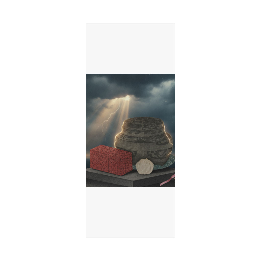 Dramatic Storm — Fire-Holder And Tea-Box — Matte Poster