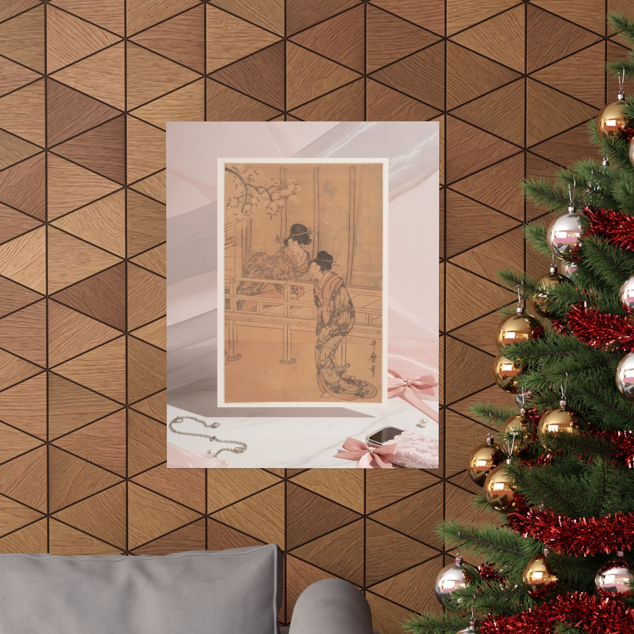 Product Marketing — The Lady Of Rokujo Being Visited By The Princess Aoi — Matte Poster
