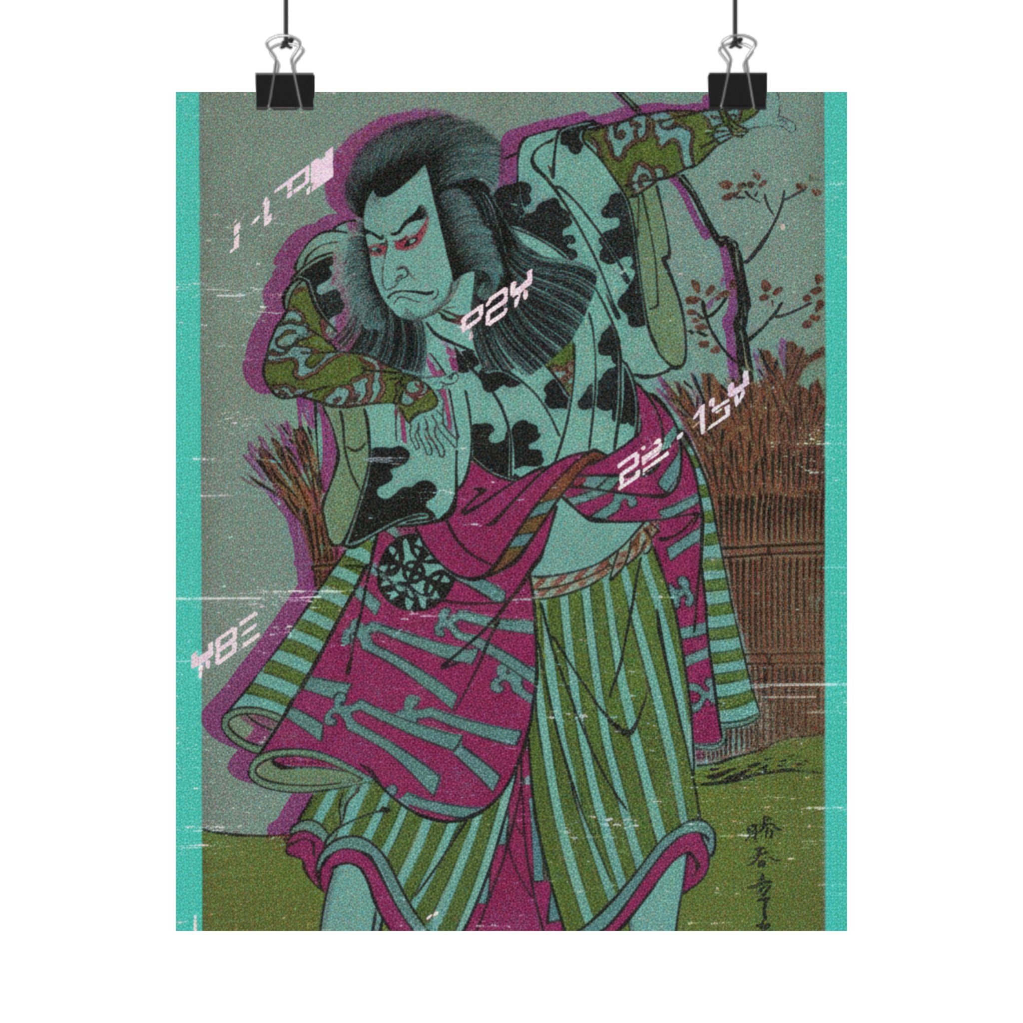 Glitch Culture — The First Nakamura Nakazo As An Unarmed Man Standing In A Dramatic Pose — Matte Poster