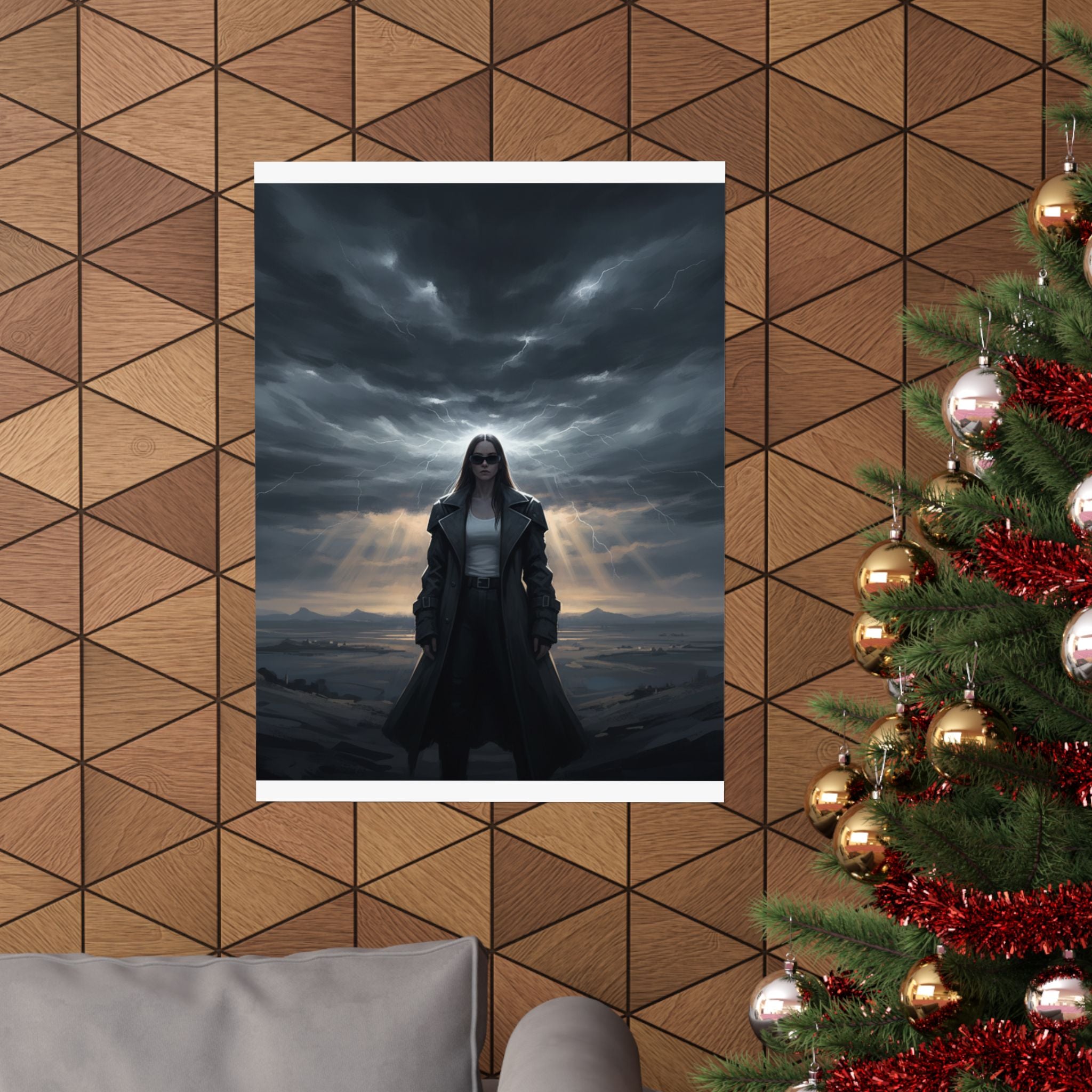 Dramatic Storm — Person — Matte Poster
