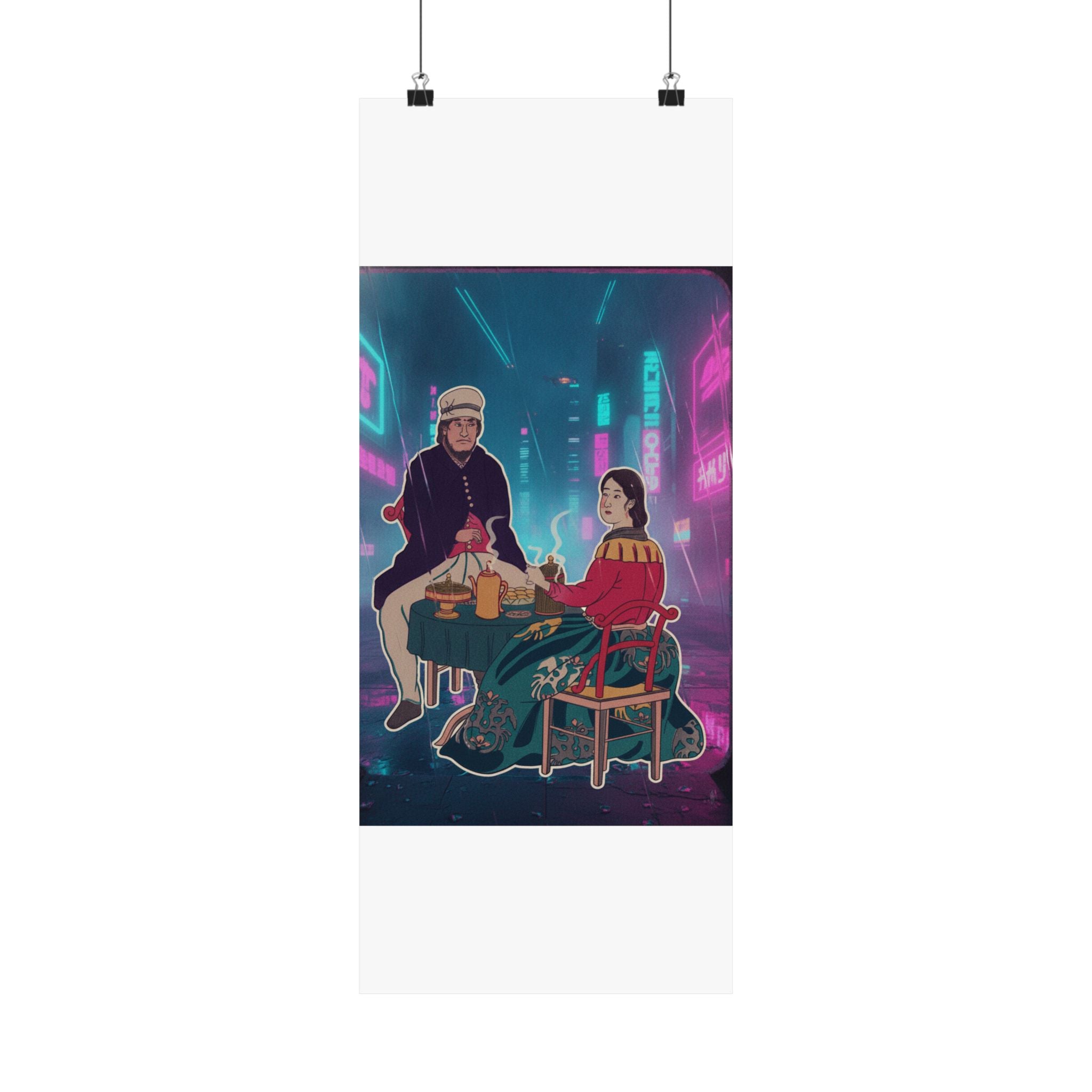 Neon Noir — Amerikajin — Matte Poster