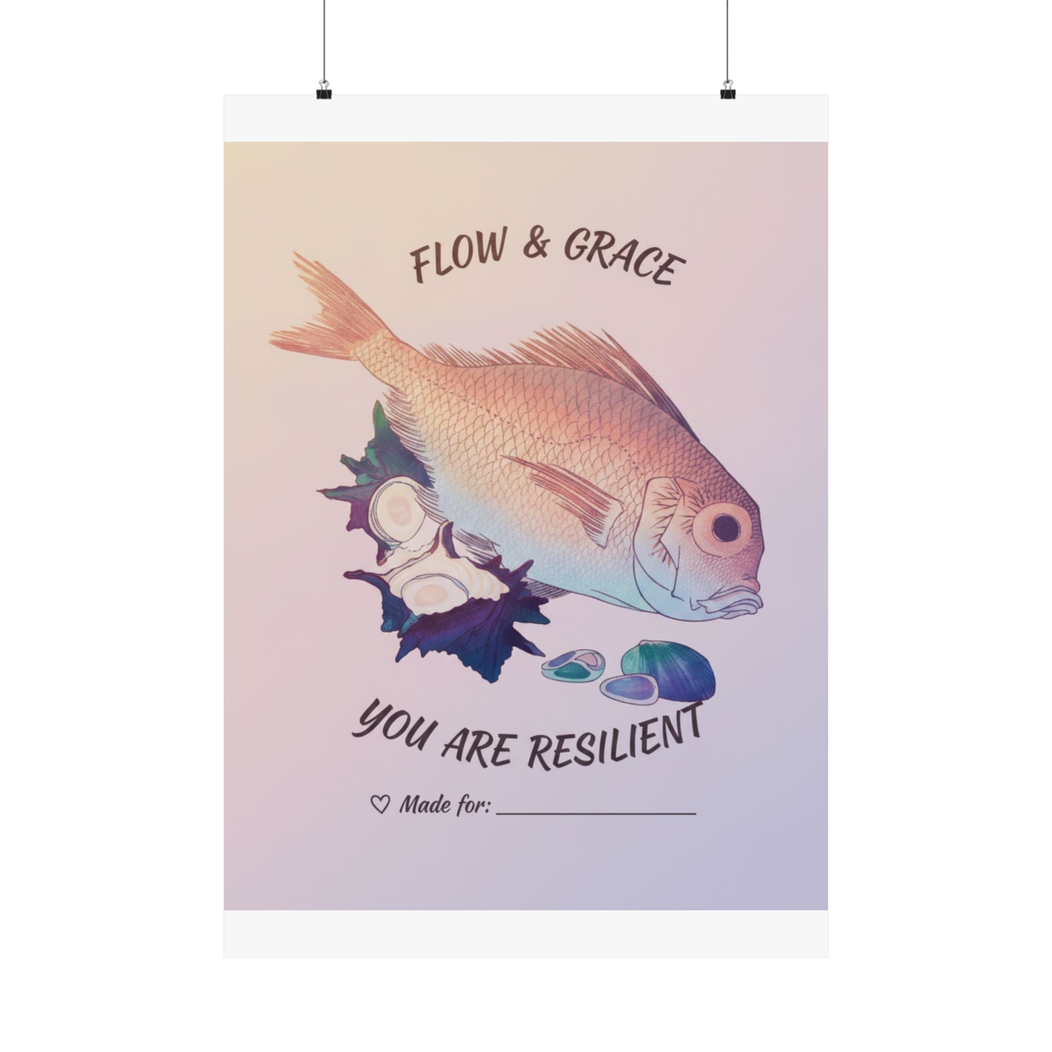 Affirmation — Tai Fish And Top-Shells — Matte Poster