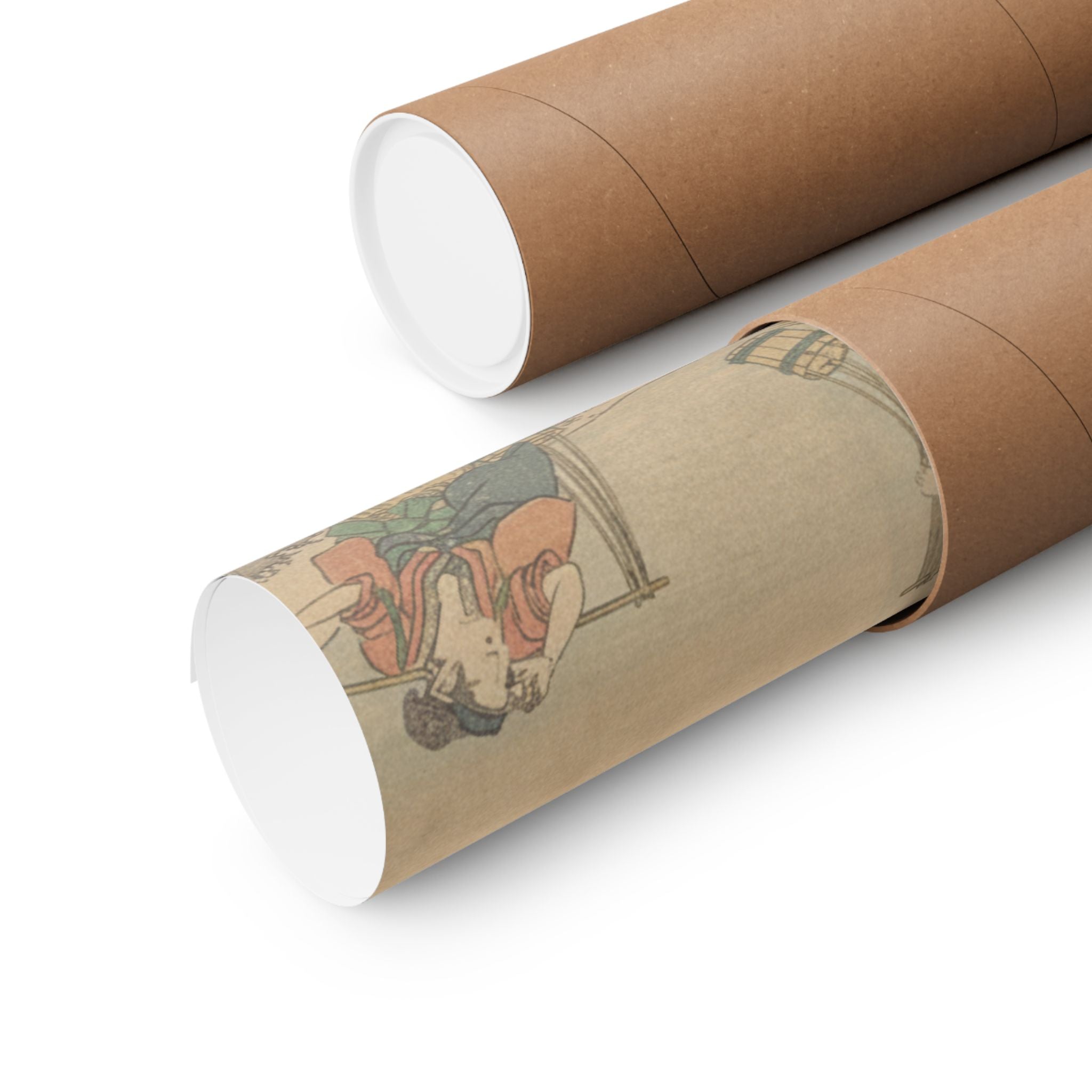 Scenic Nature — Three Water Carriers At The Shore — Matte Poster