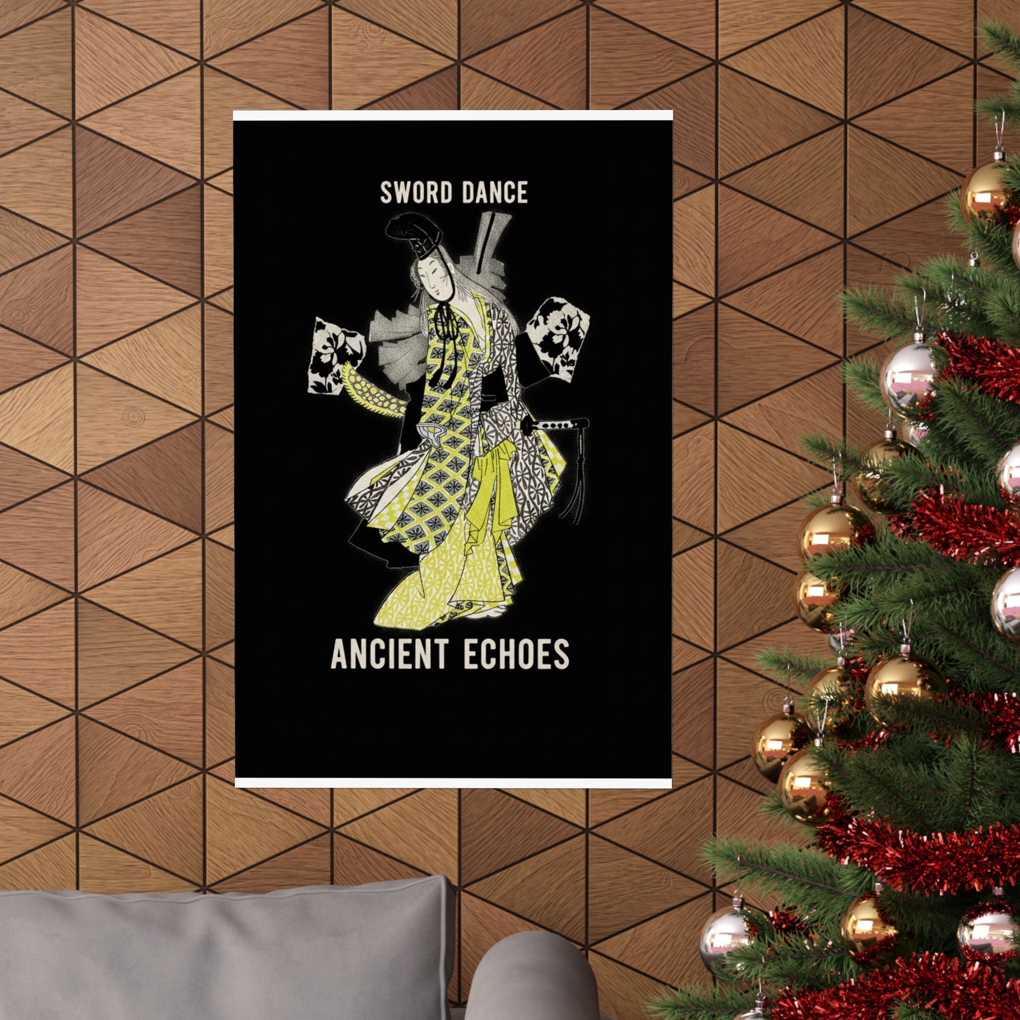 Streetwear Collage — Dancing Girl Wearing A Sword — Matte Poster