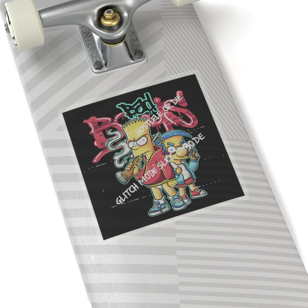 Glitch Culture — Person — Kiss-Cut Sticker
