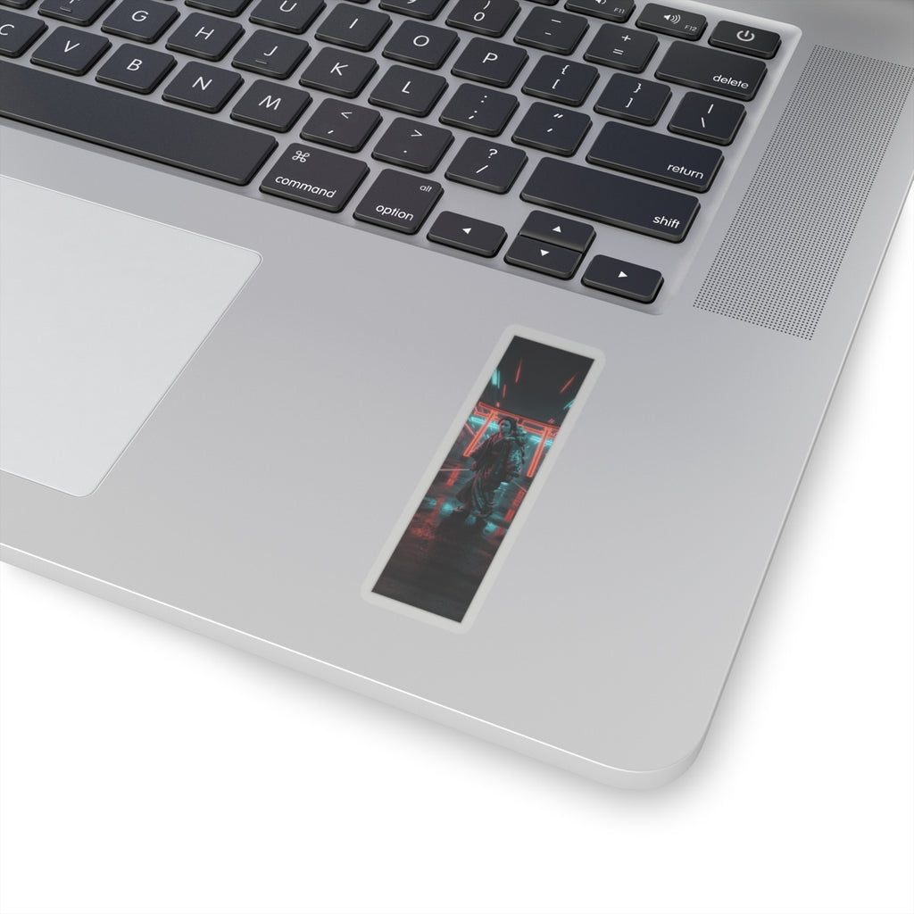Fast Furious — A Woman Carrying A Child On Her Back Near The Entrance To A Temple — Kiss-Cut Sticker
