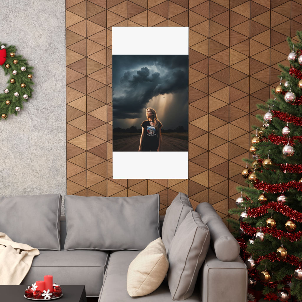 Dramatic Storm — Person — Matte Poster