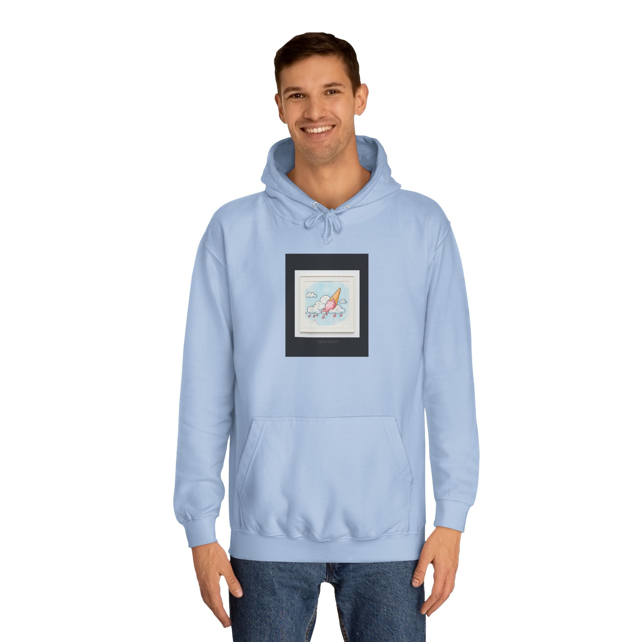 Melting Ice Cream Cloud Watercolour Pullover Hoodie