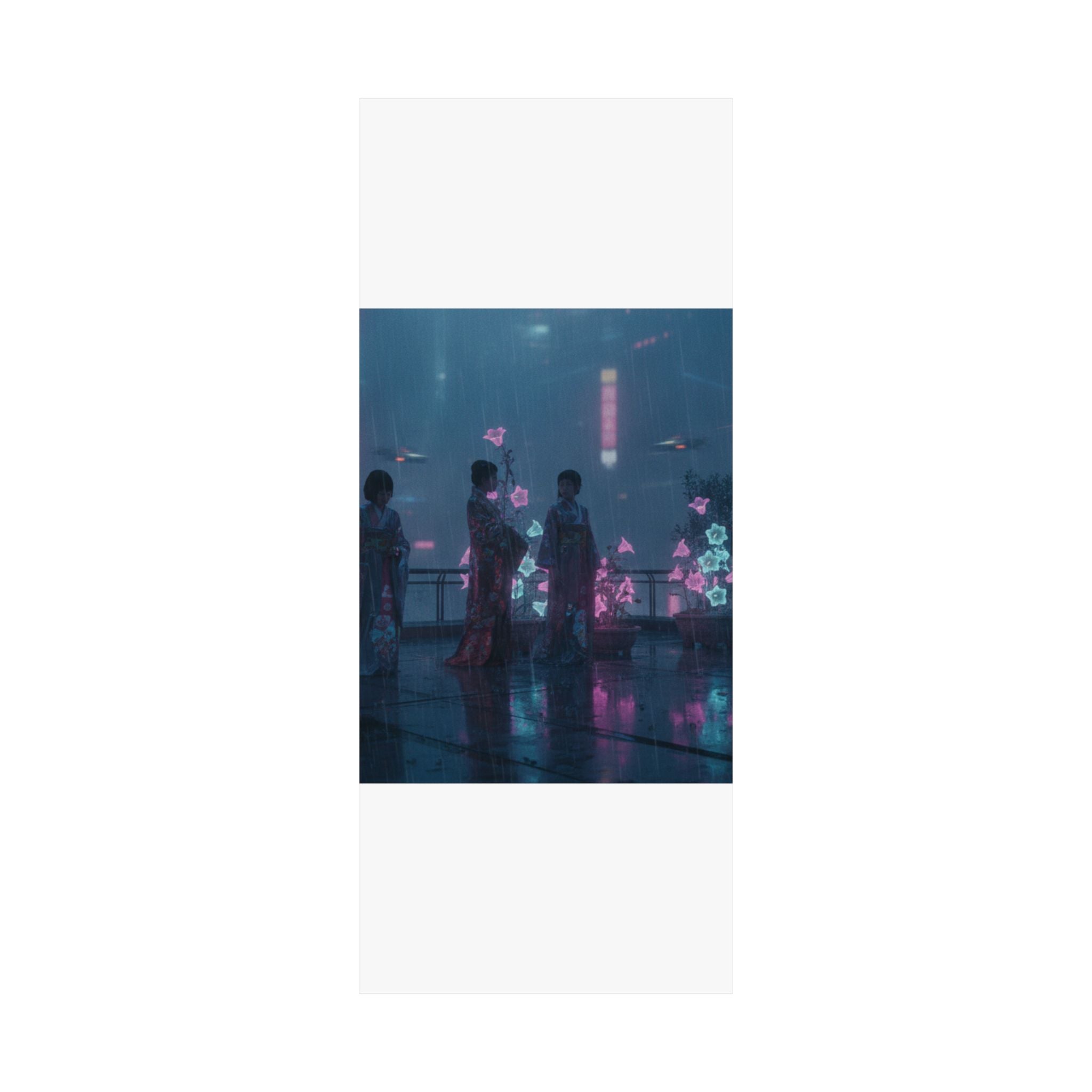 Neon Noir — Bellflowers (Asagao), From The Series Genji In Fashionable Modern Guise (Fūryū Y — Matte Poster