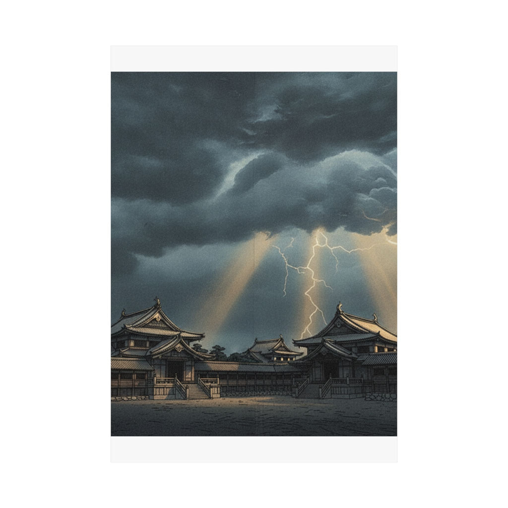 Dramatic Storm — The Inner Palace Of Chiyoda (Chiyoda No Ōoku) — Matte Poster
