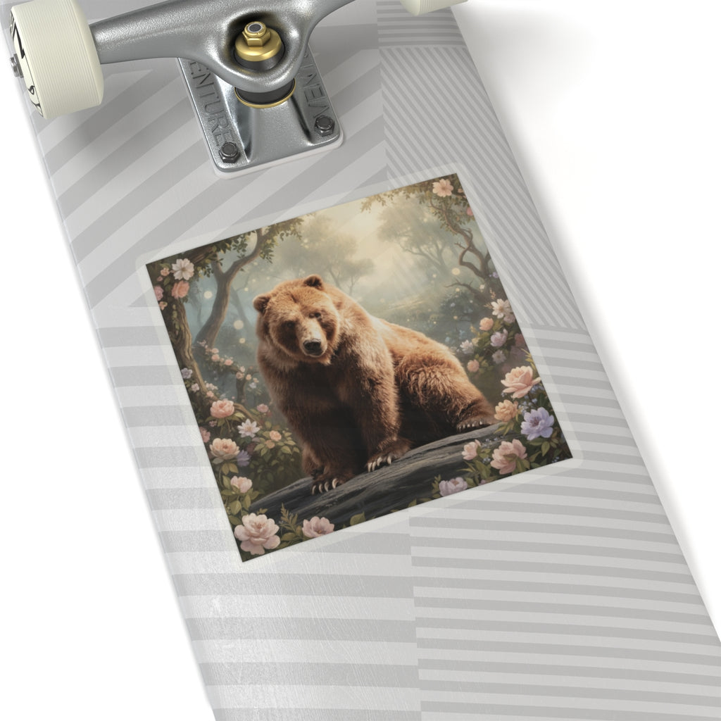Scenic Nature — Bear — Kiss-Cut Sticker