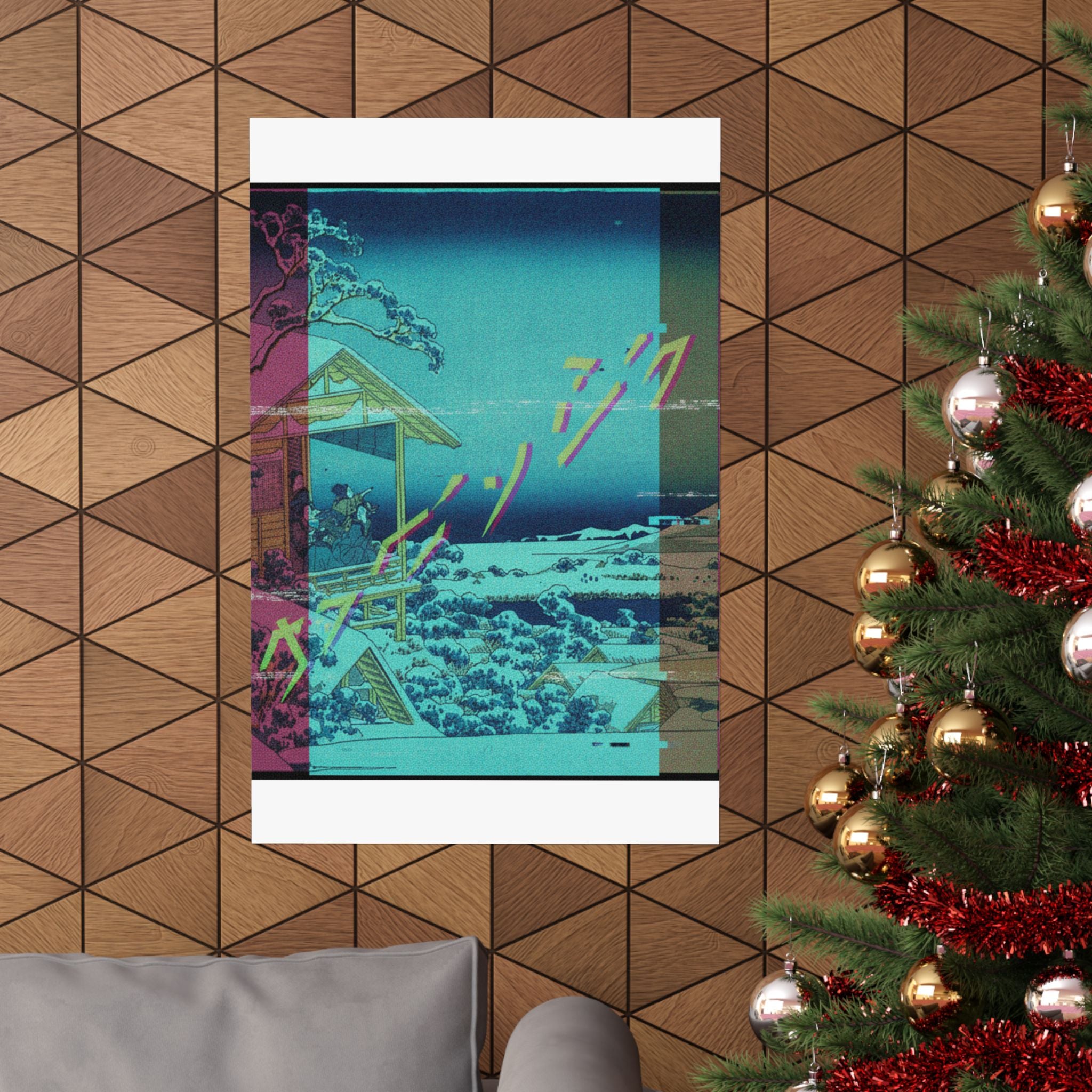Glitch Culture — Morning After The Snow At Koishikawa In Edo (Koishikawa Yuki No Ashita),  From T — Matte Poster