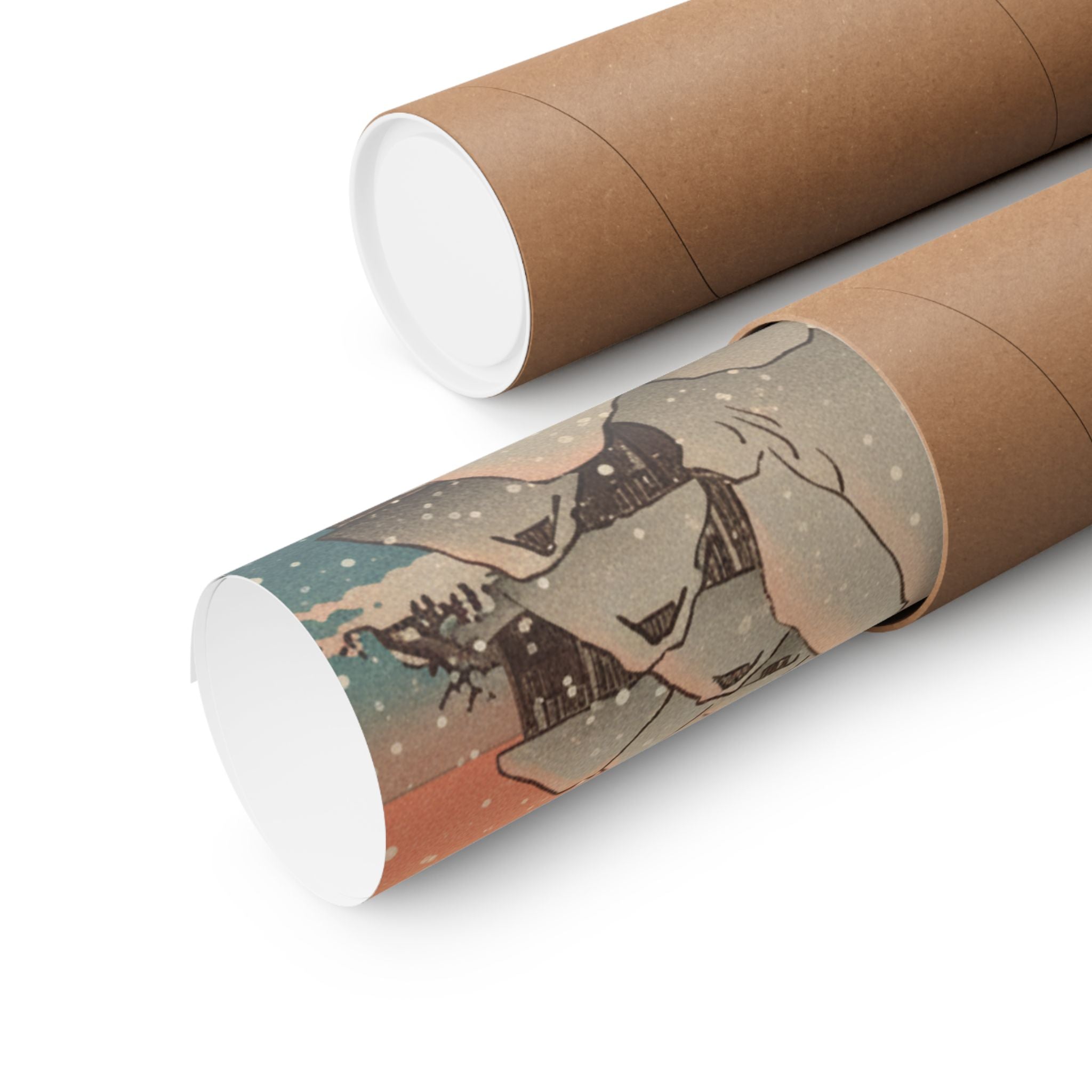 Southern Sunset — Nichiren In Snow At Tsukahara, Sodo Province — Matte Poster