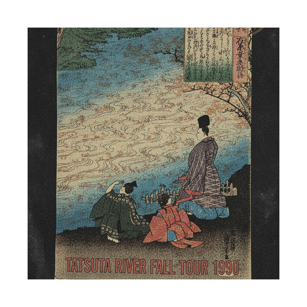 Vintage Bootleg — Poet With Two Pages On The Banks Of The Tatsuta — Matte Poster