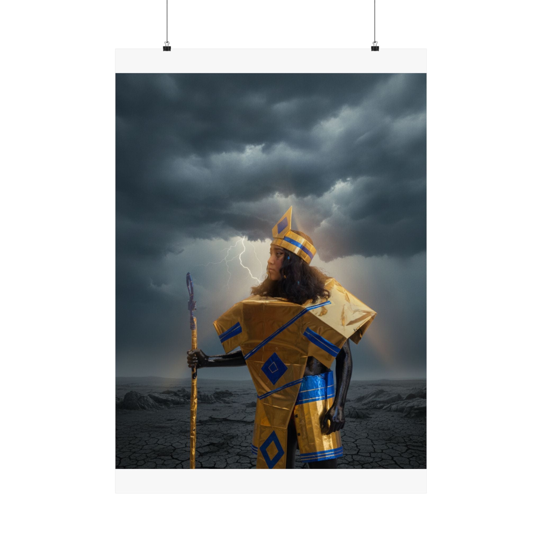 Dramatic Storm — Person — Matte Poster