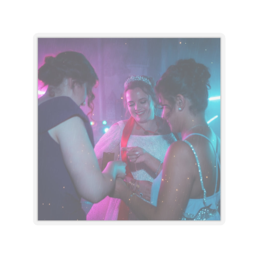 Neon Noir — Person — Kiss-Cut Sticker
