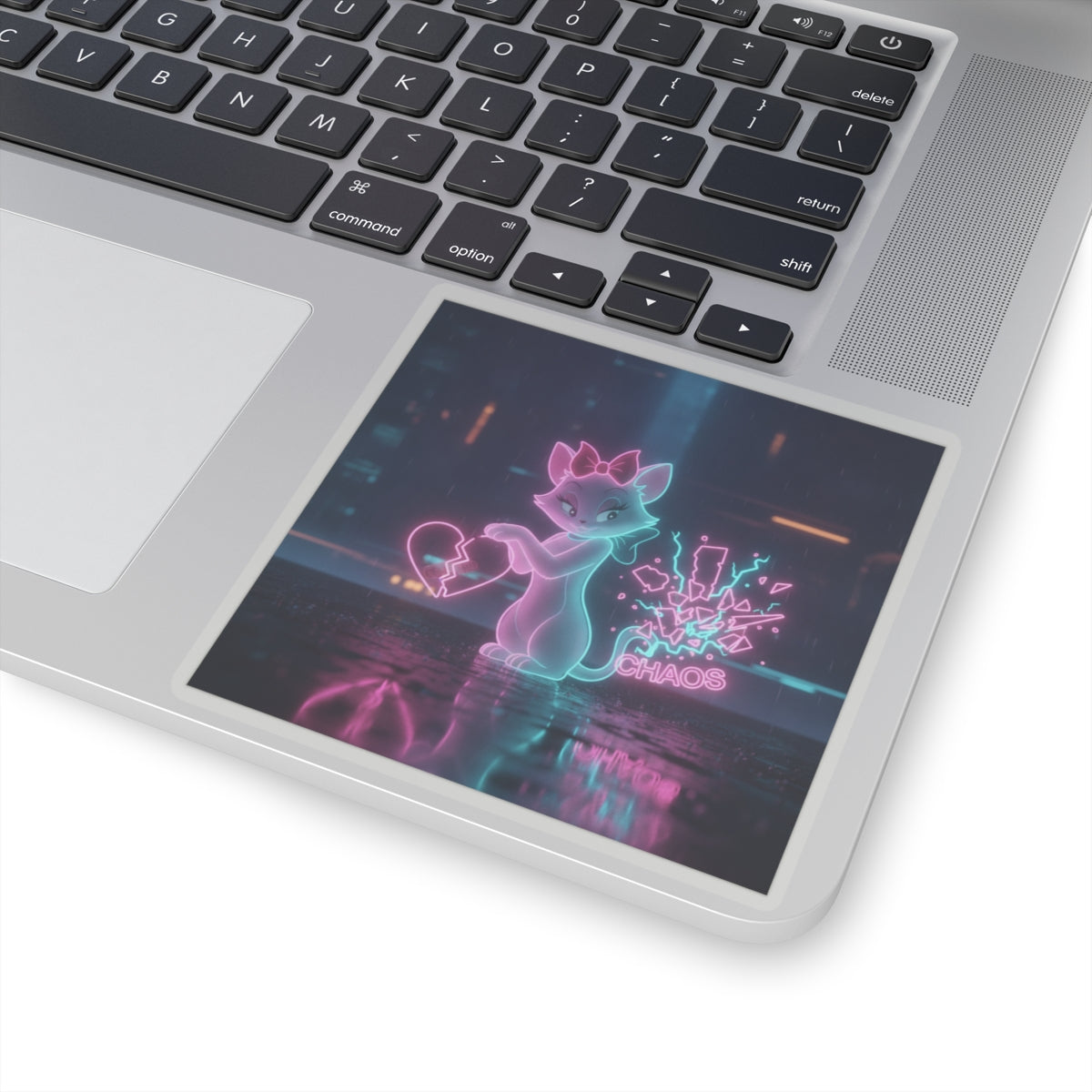 Neon Noir — Cat — Kiss-Cut Sticker