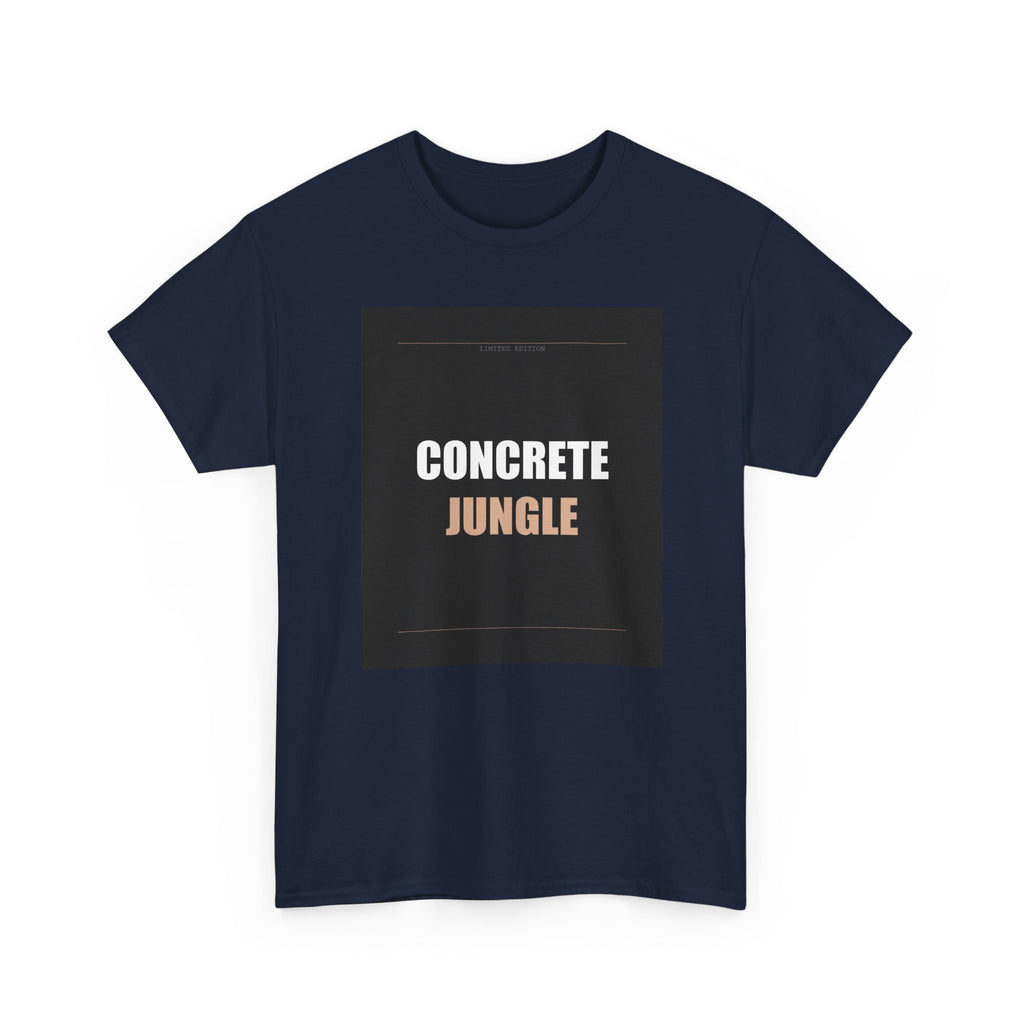 CONCRETE JUNGLE Bold Typography Streetwear Tee