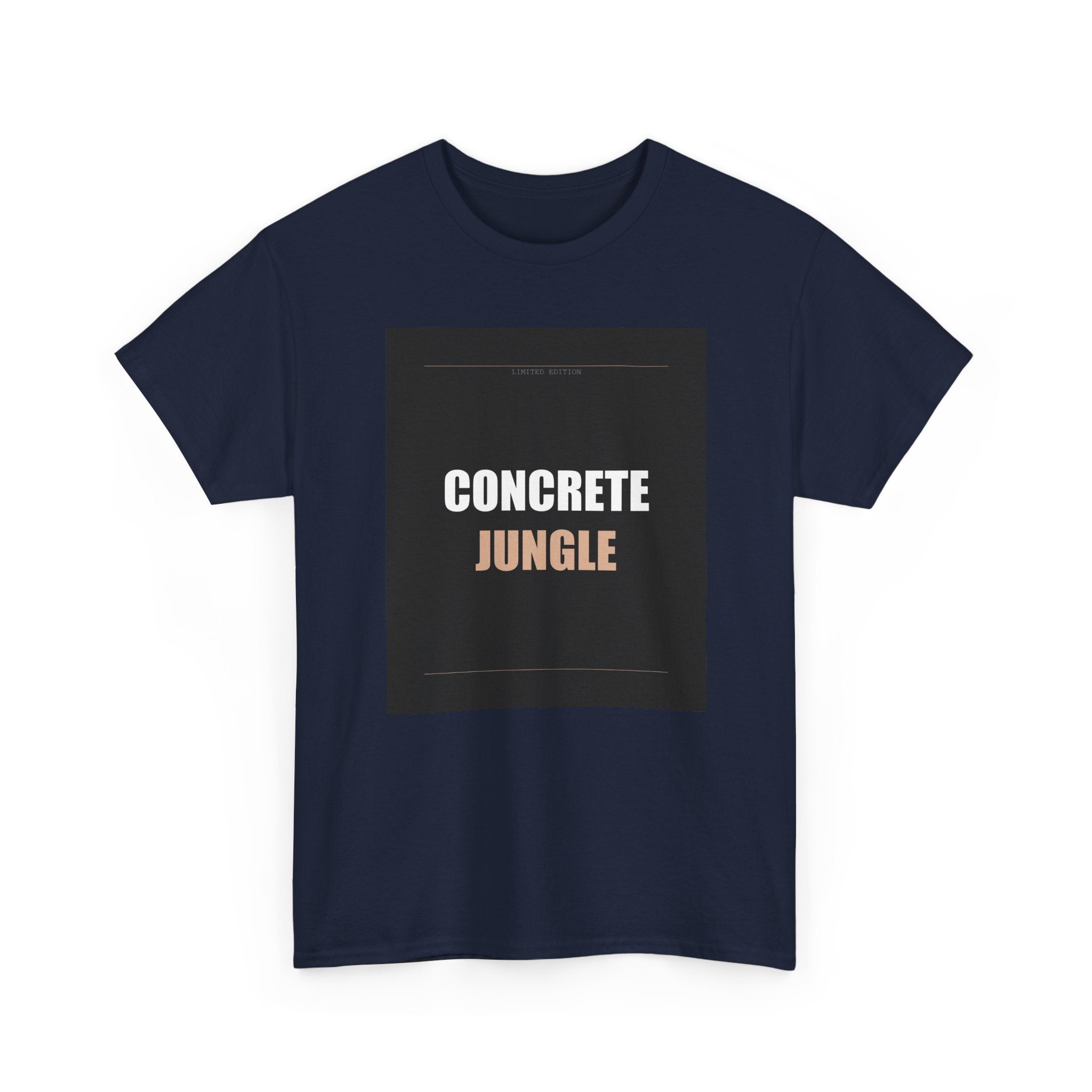 CONCRETE JUNGLE Bold Typography Streetwear Tee