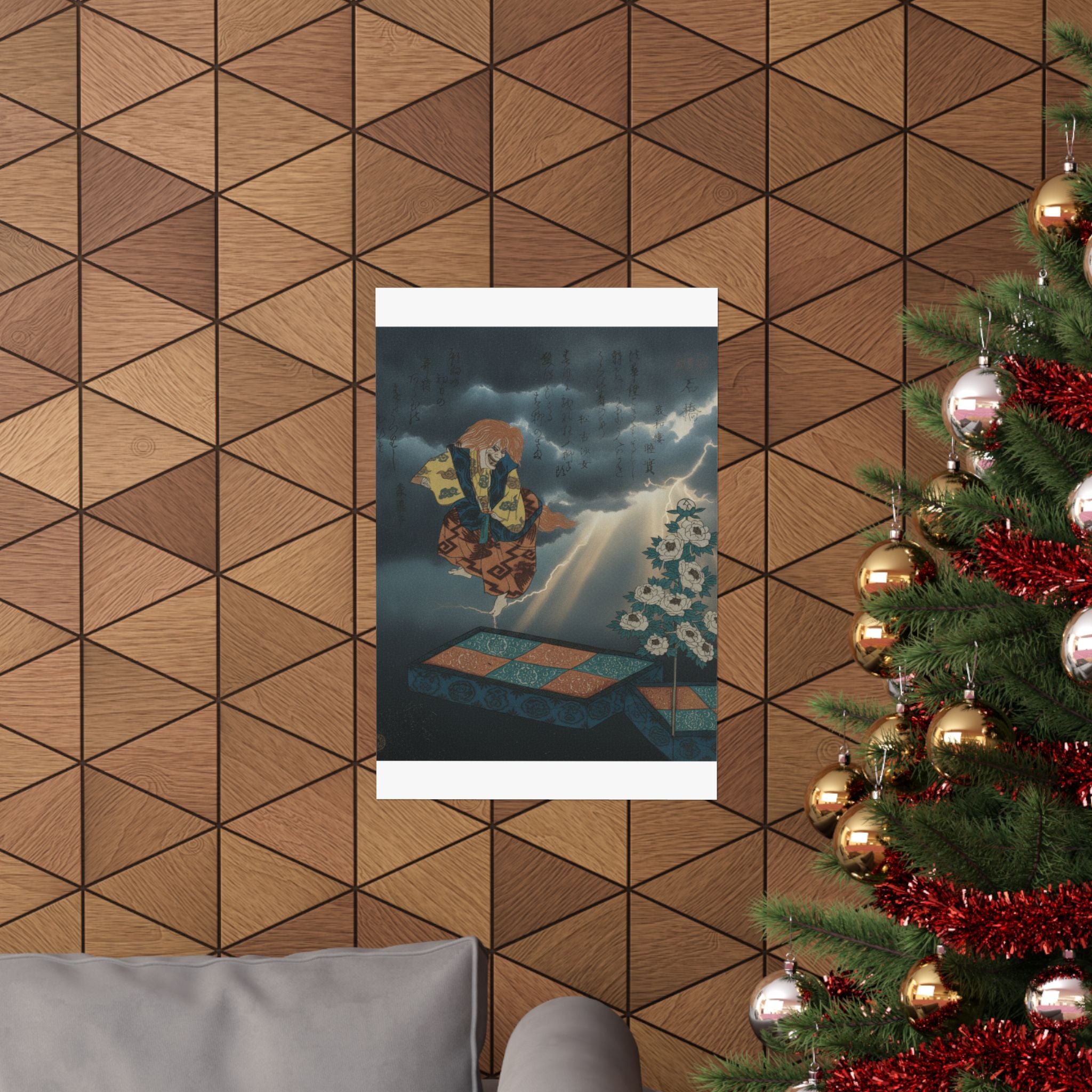 Dramatic Storm — Scene From Noh Dance — Matte Poster