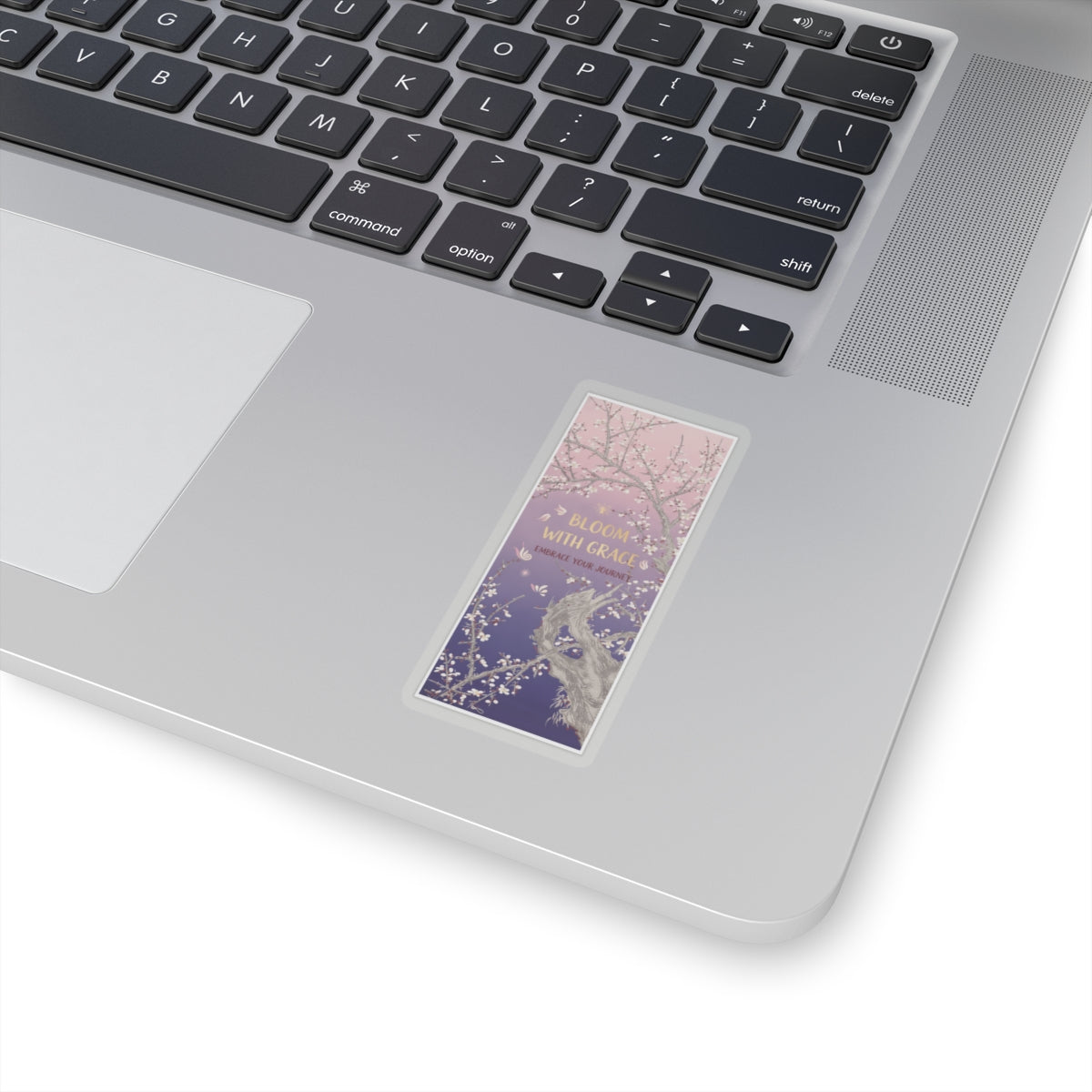 Affirmation — Plum Tree In Blossom — Kiss-Cut Sticker