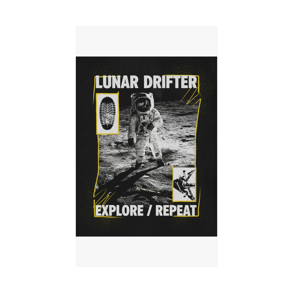 Lunar Drifter Explore / Repeat Astronaut Streetwear Poster