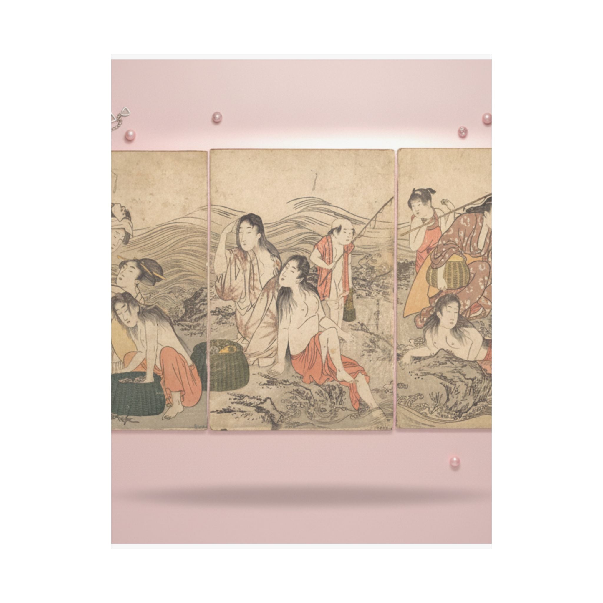 Product Marketing — Girl Fishers And Bathers — Matte Poster