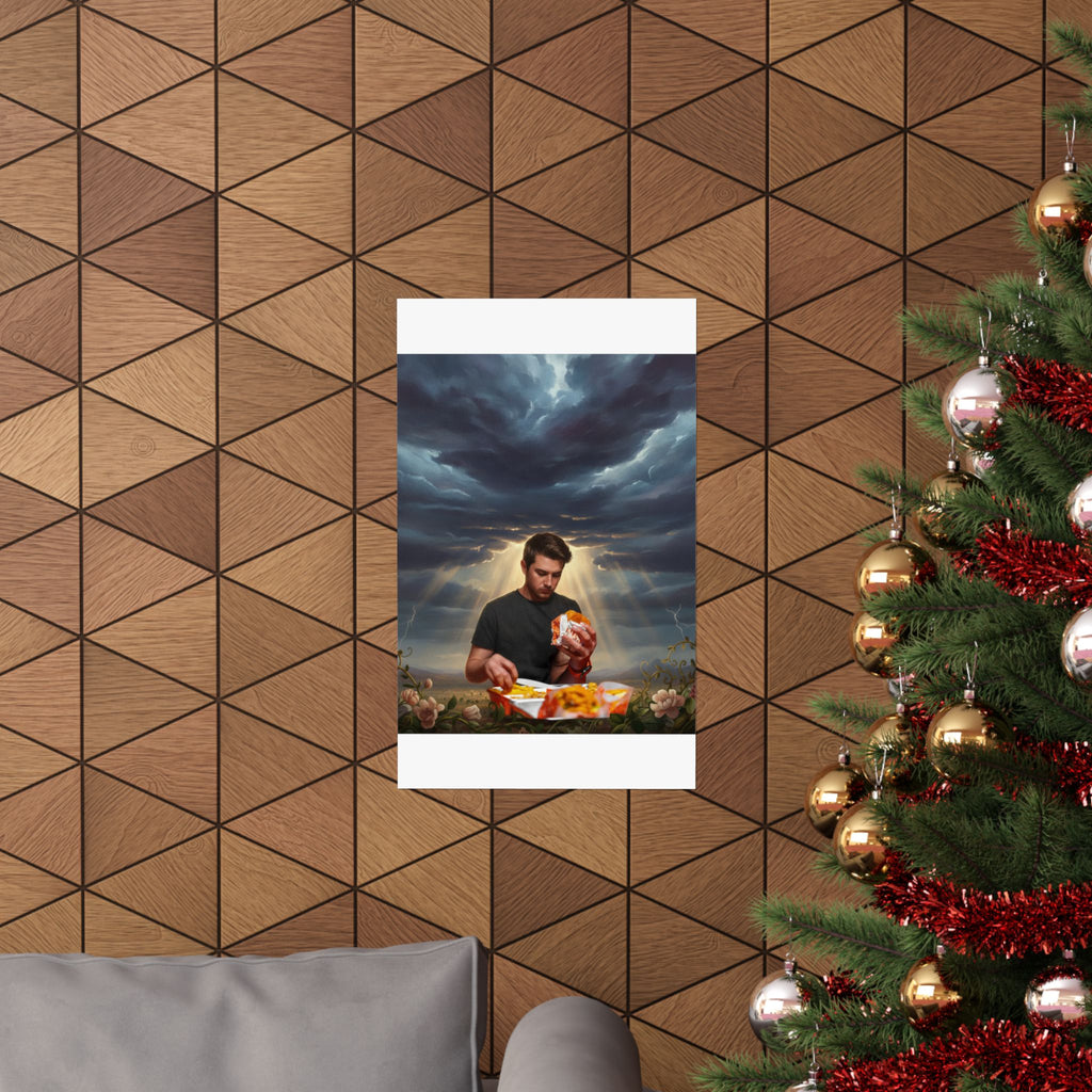 Dramatic Storm — Person — Matte Poster