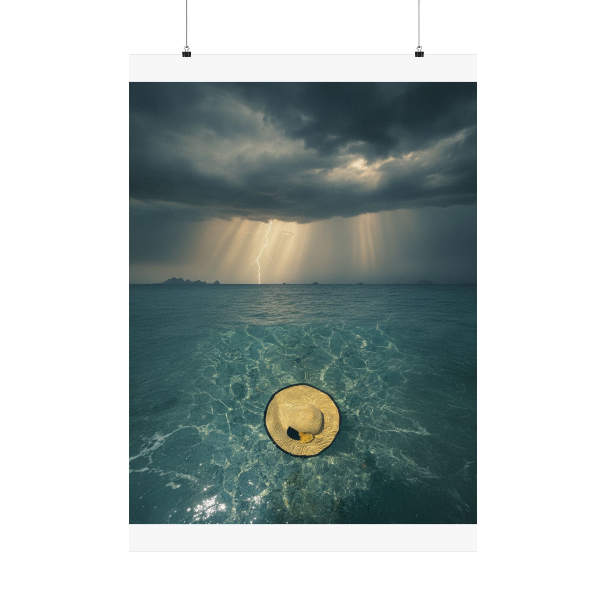 Dramatic Storm — Hat — Matte Poster