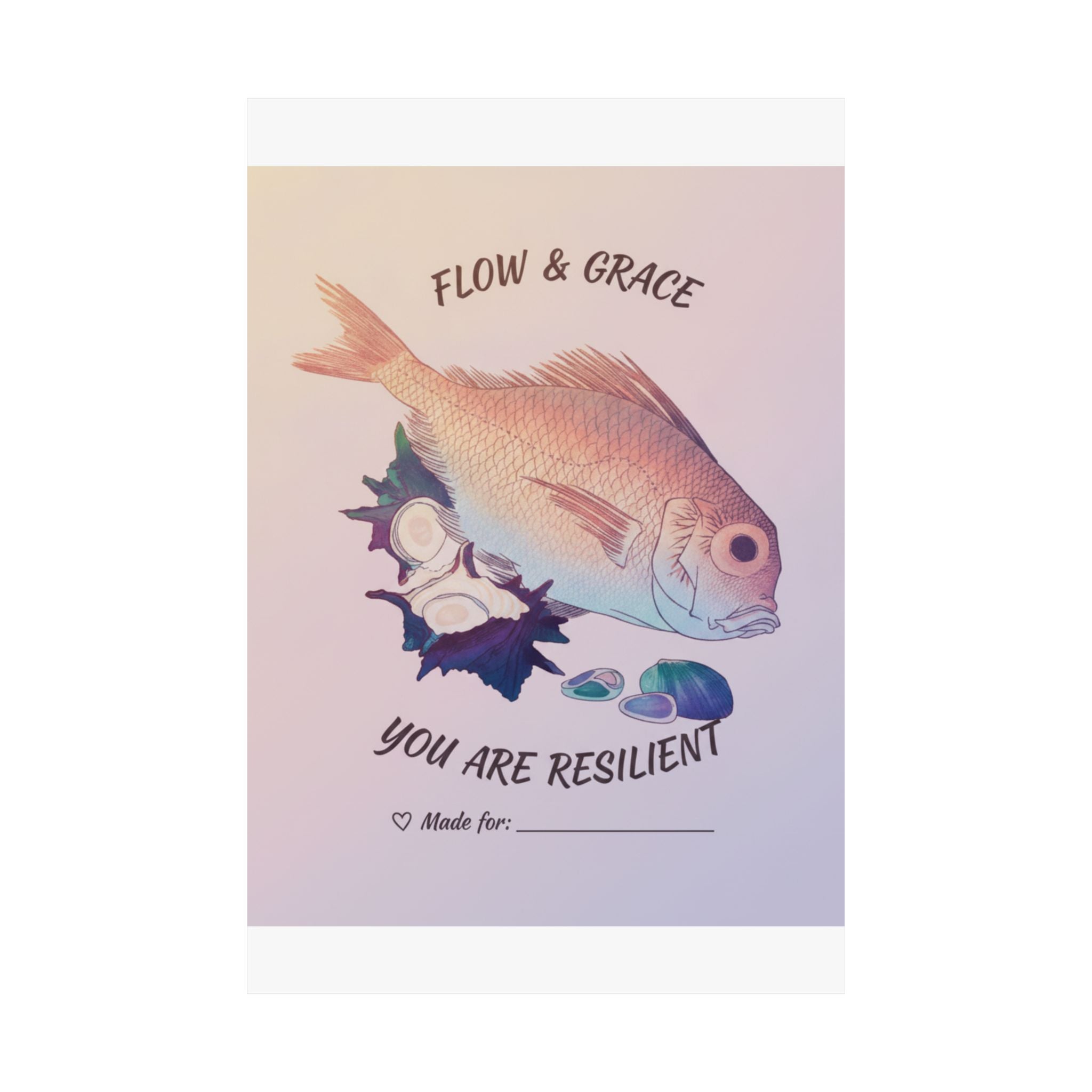 Affirmation — Tai Fish And Top-Shells — Matte Poster