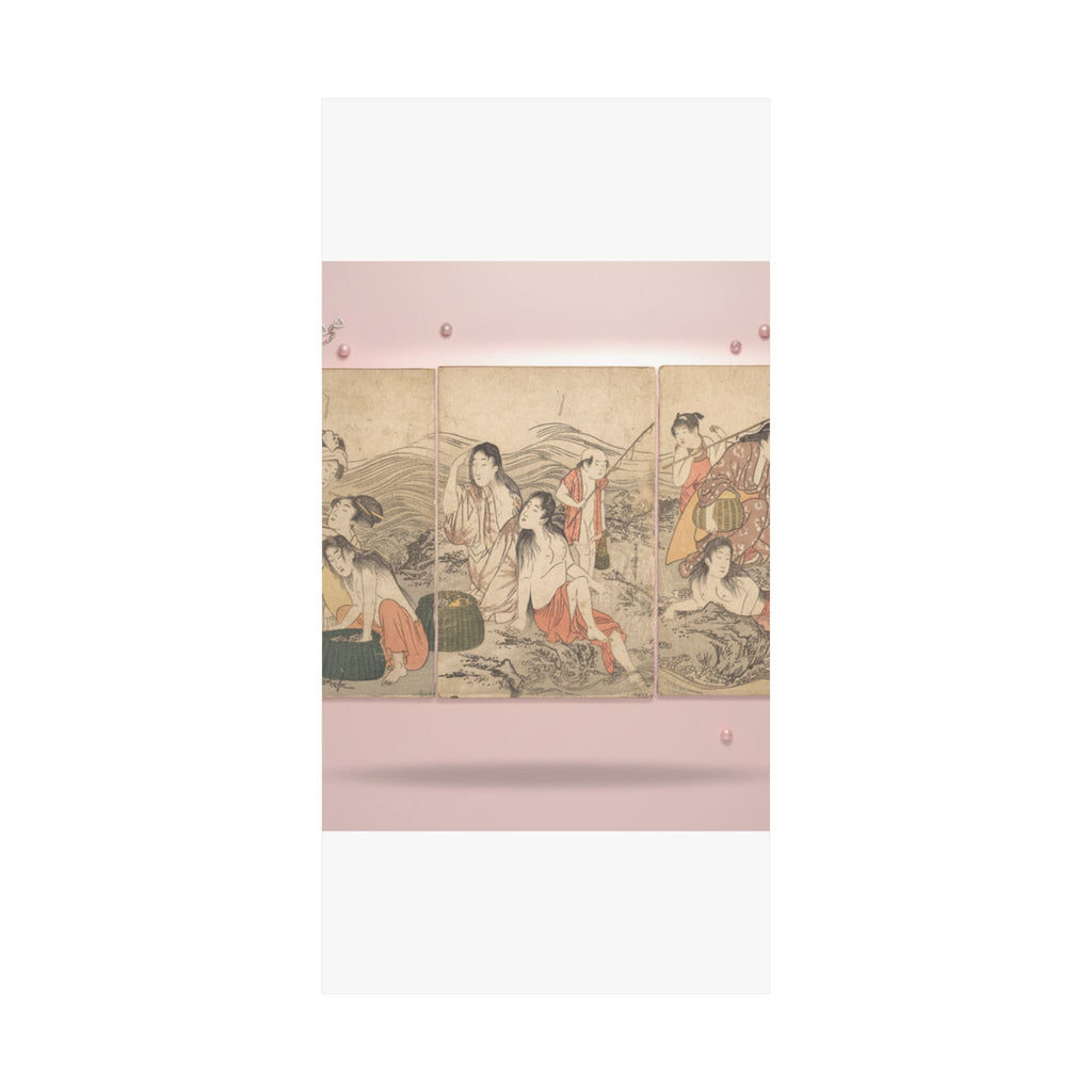 Product Marketing — Girl Fishers And Bathers — Matte Poster