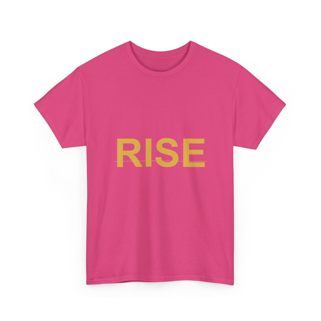 RISE Bold Gold Minimal Typography Graphic Tee