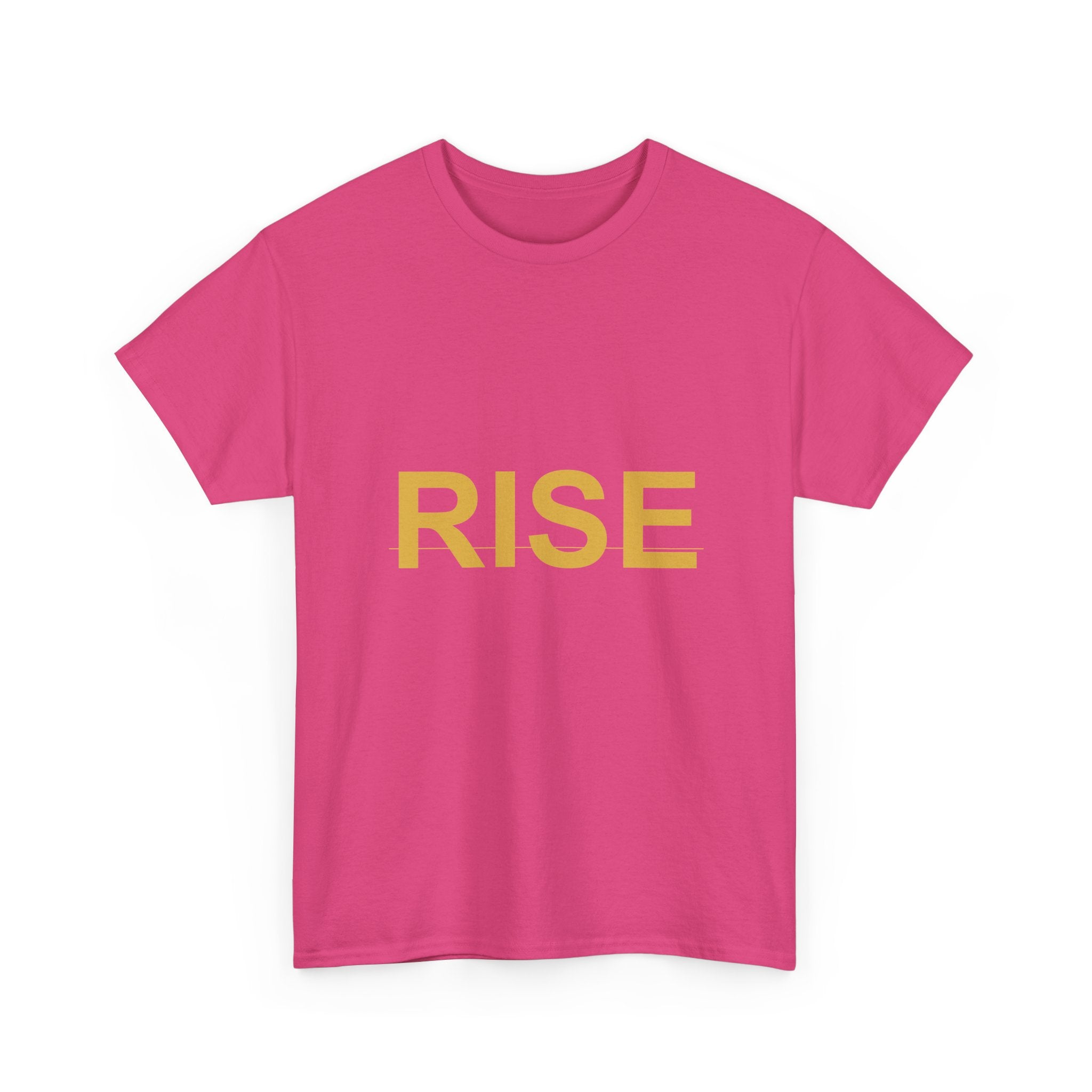 RISE Bold Gold Minimal Typography Graphic Tee
