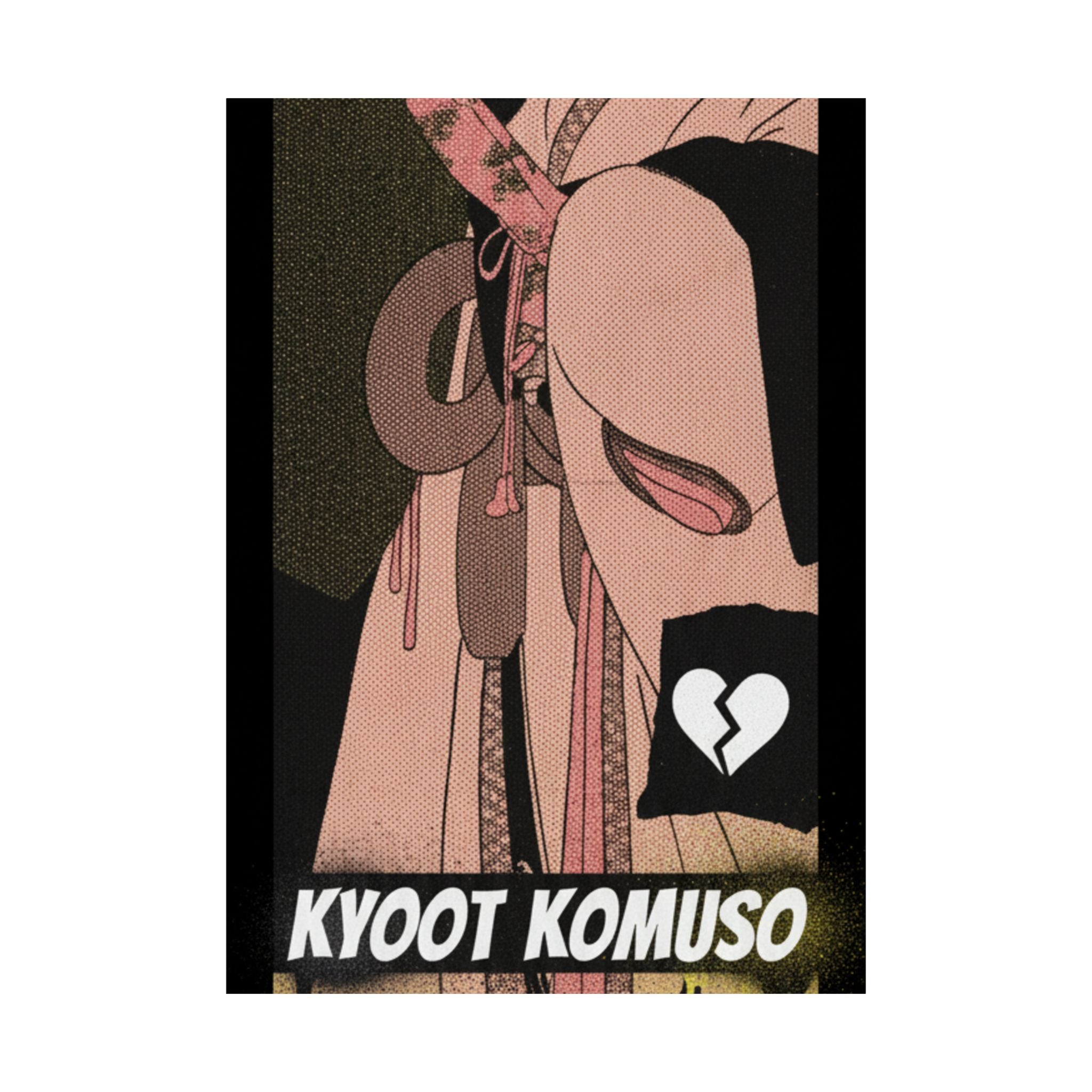 Streetwear Collage — A Girl As A Komuso — Matte Poster