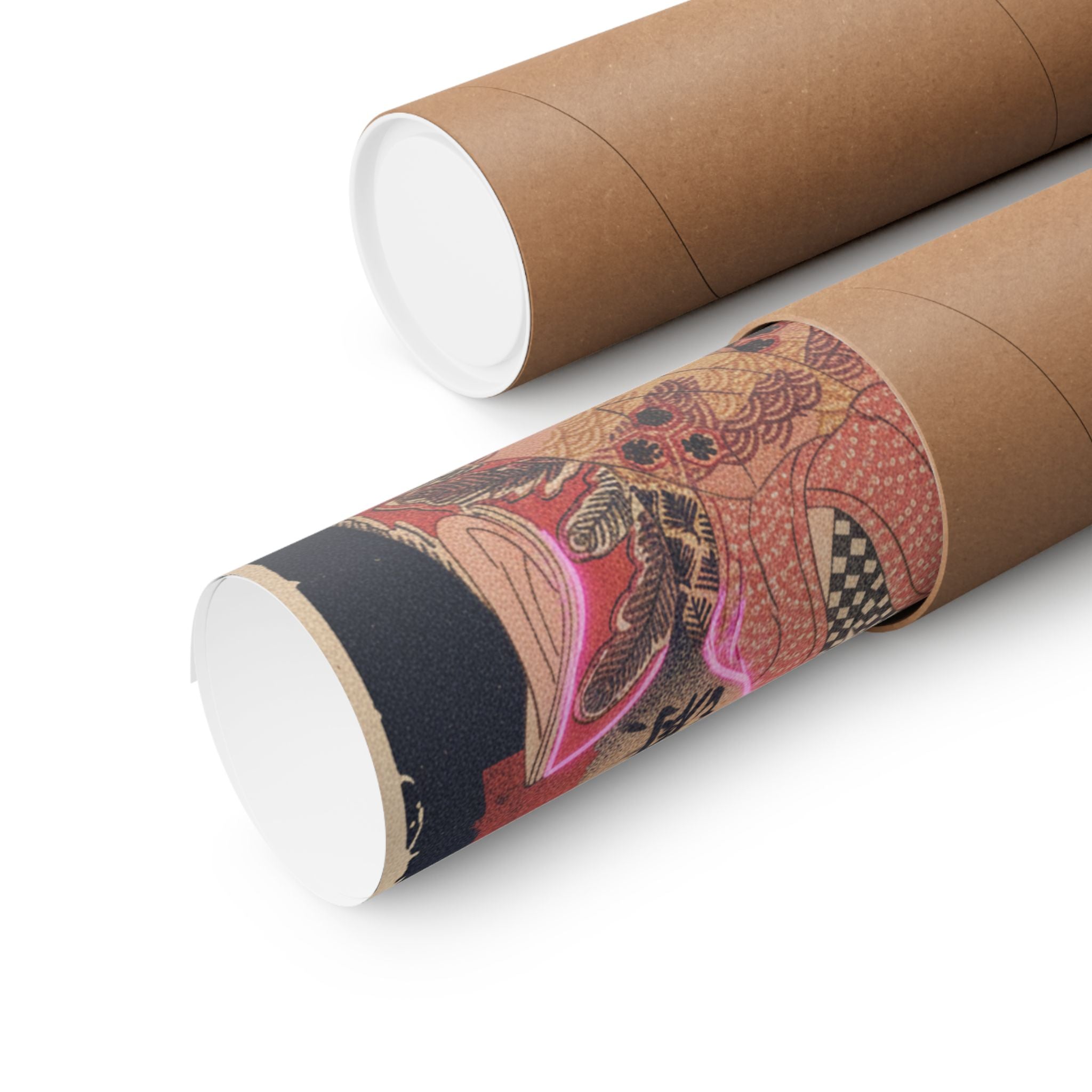 Japanese Street — Courtesan With Branch Of Seri — Matte Poster