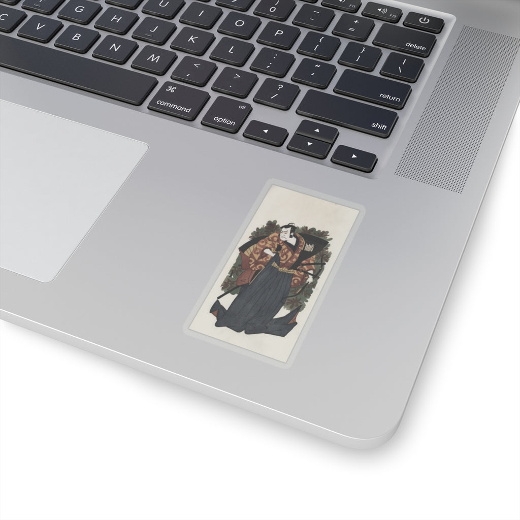 Watercolor — The First Nakamura Nakazo As A Man Of High Rank Attired In Naga-Bakama — Kiss-Cut Sticker