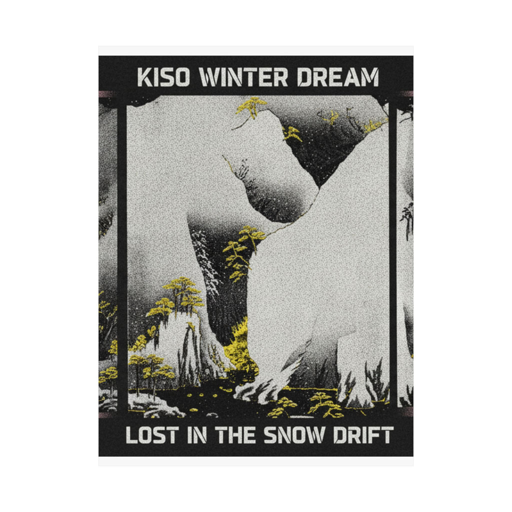 Streetwear Collage — Kiso Gorge In The Snow — Matte Poster