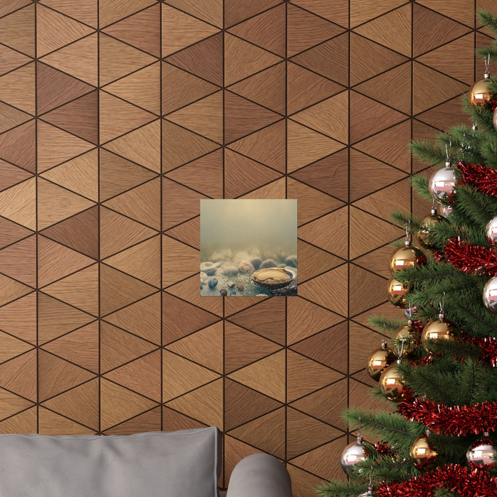 Scenic Nature — Shells Under Water — Matte Poster