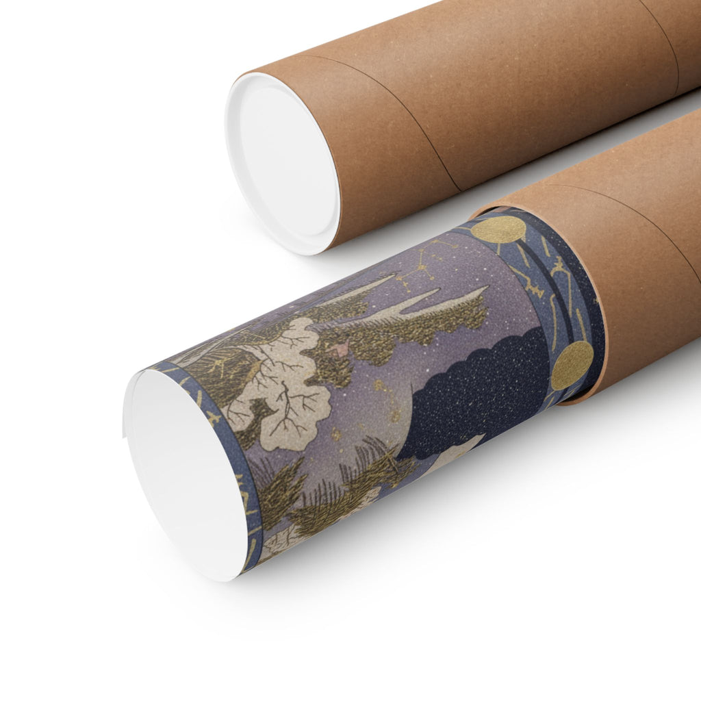 Celestial — Surimono In Shape Of Small Twofold Screen — Matte Poster