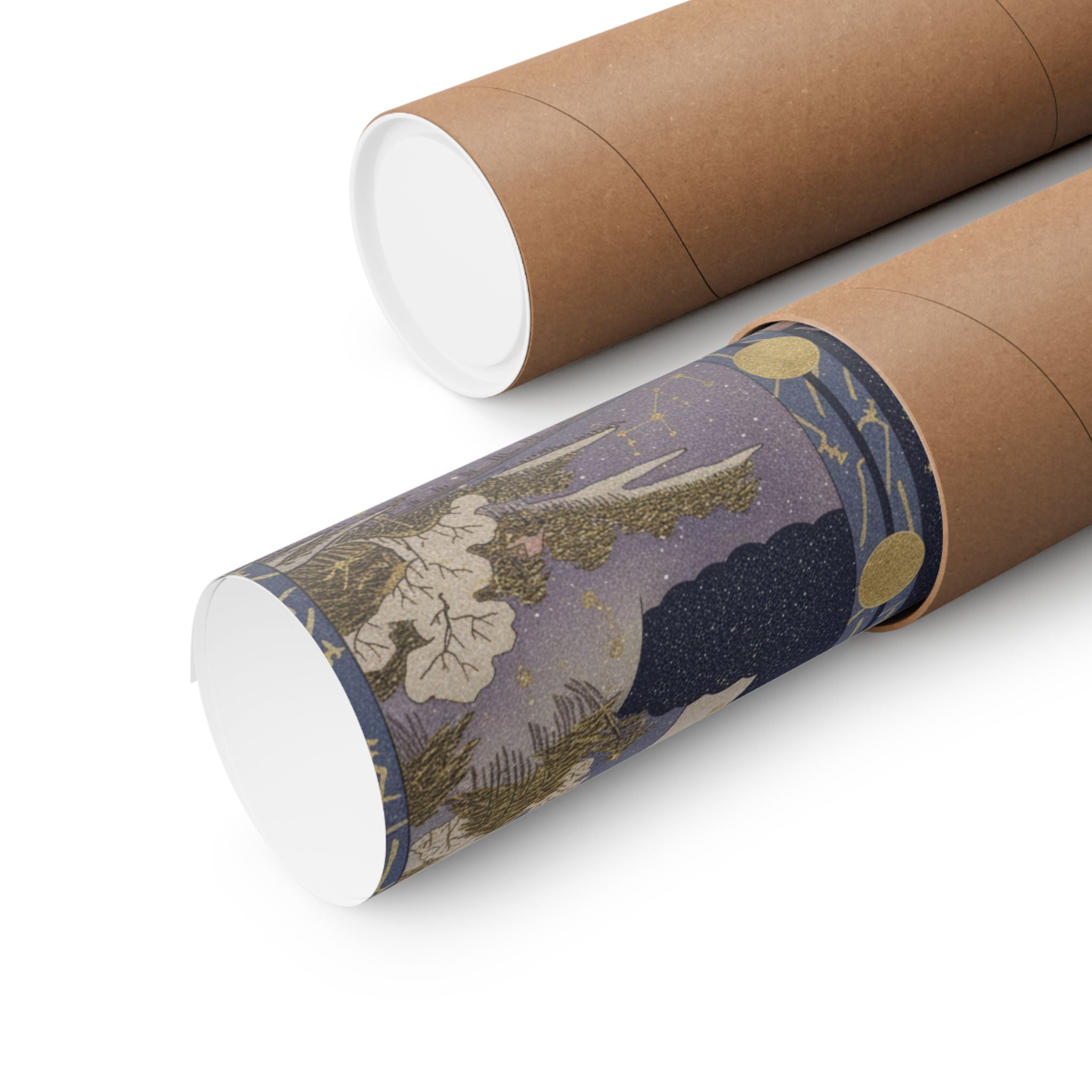 Celestial — Surimono In Shape Of Small Twofold Screen — Matte Poster