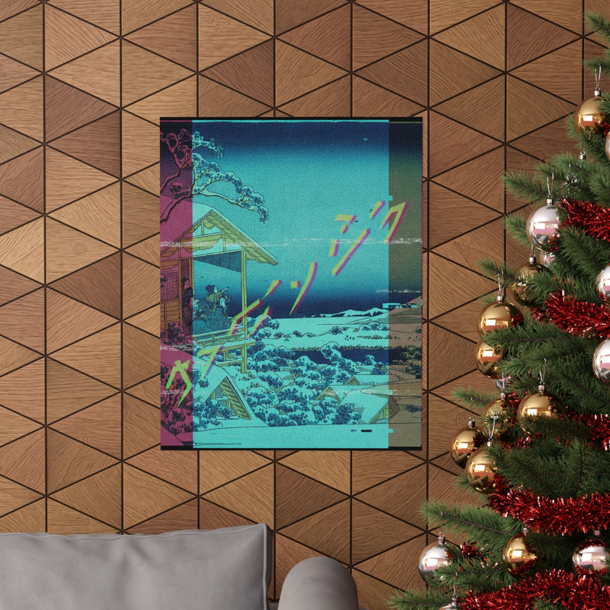 Glitch Culture — Morning After The Snow At Koishikawa In Edo (Koishikawa Yuki No Ashita),  From T — Matte Poster