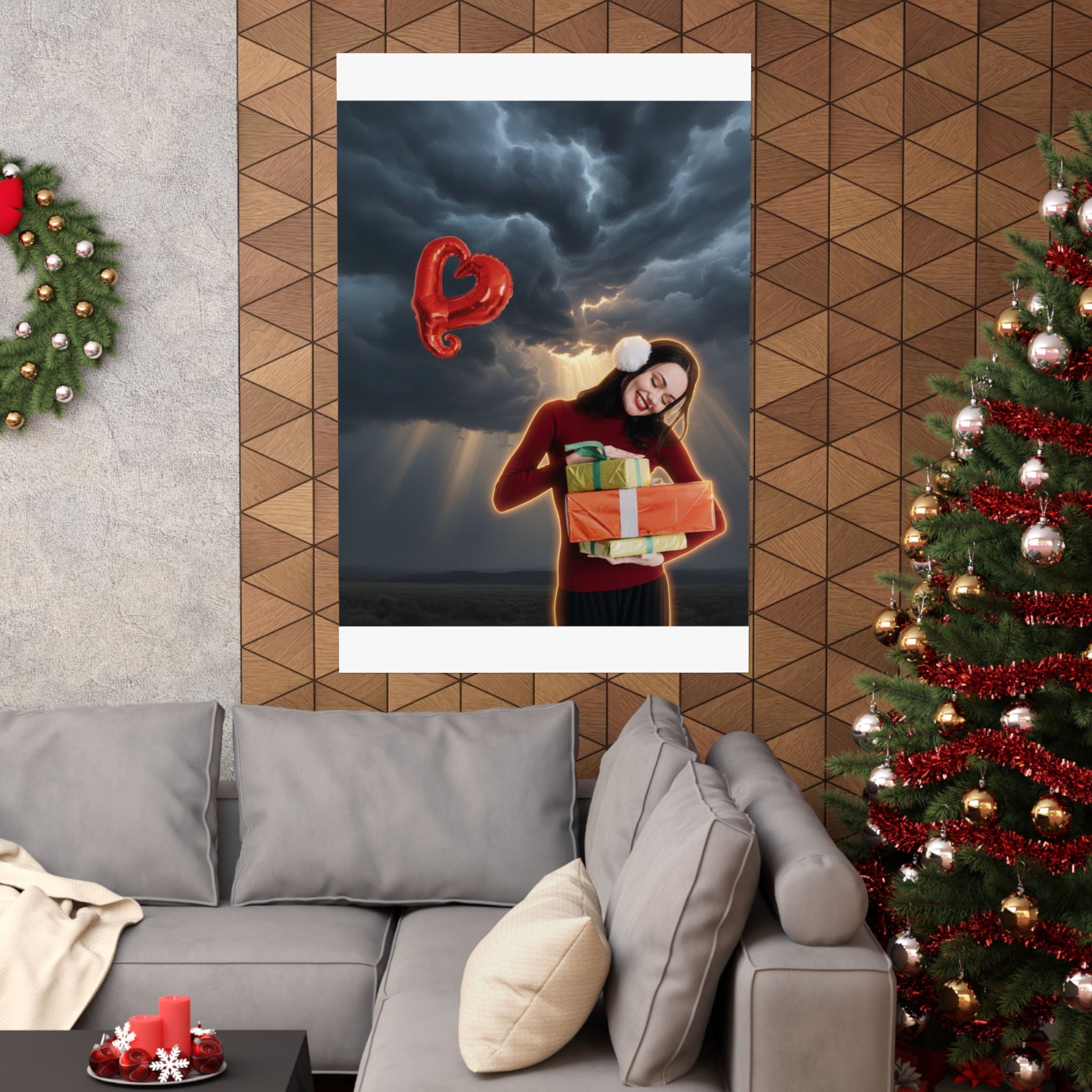Dramatic Storm — Person — Matte Poster