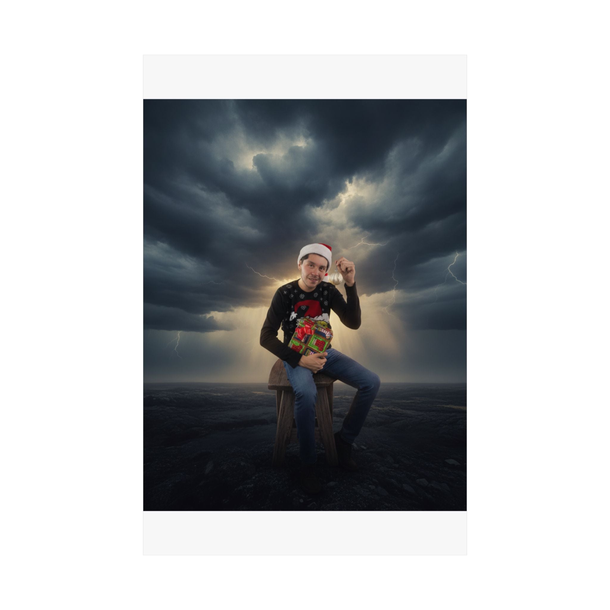 Dramatic Storm — Person — Matte Poster