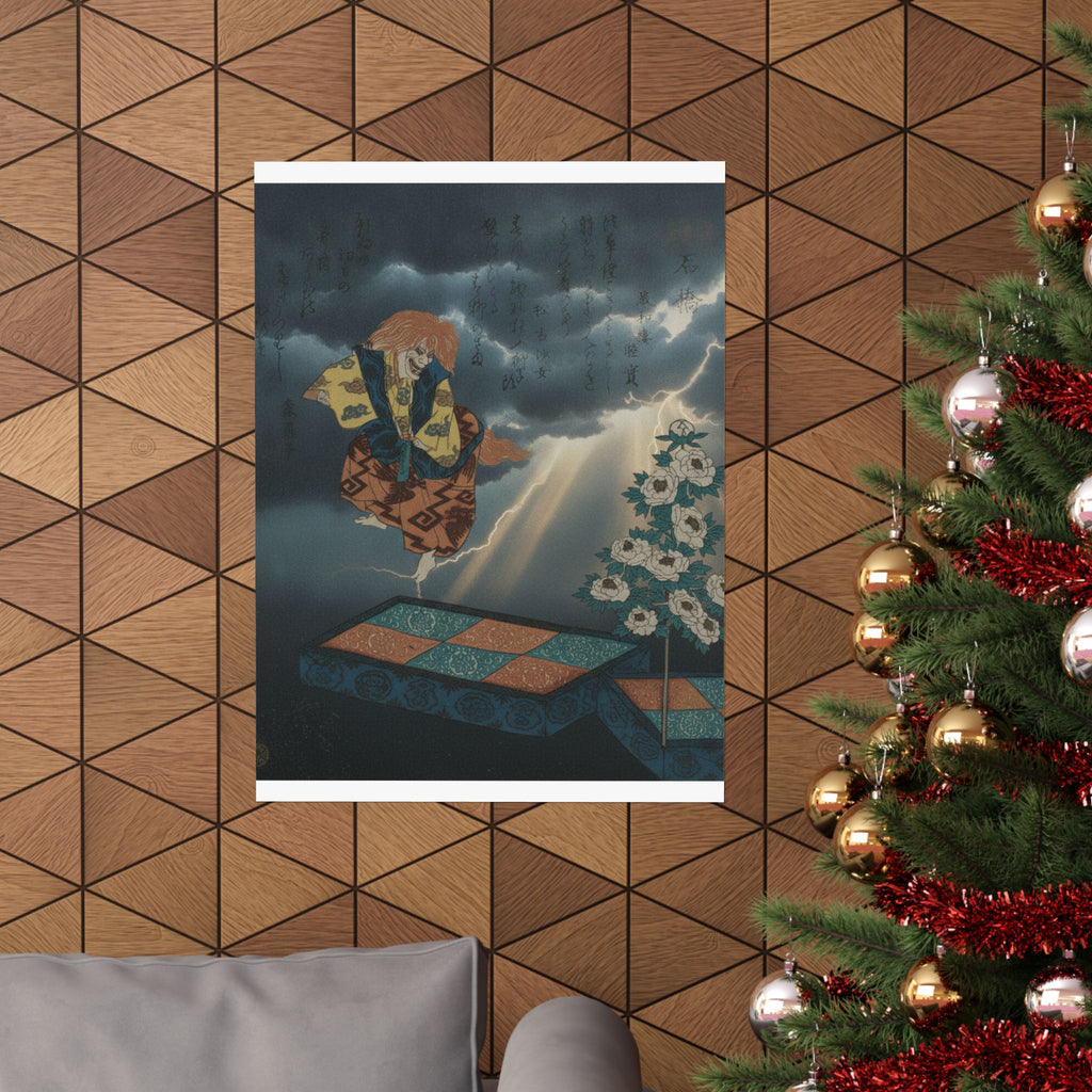 Dramatic Storm — Scene From Noh Dance — Matte Poster