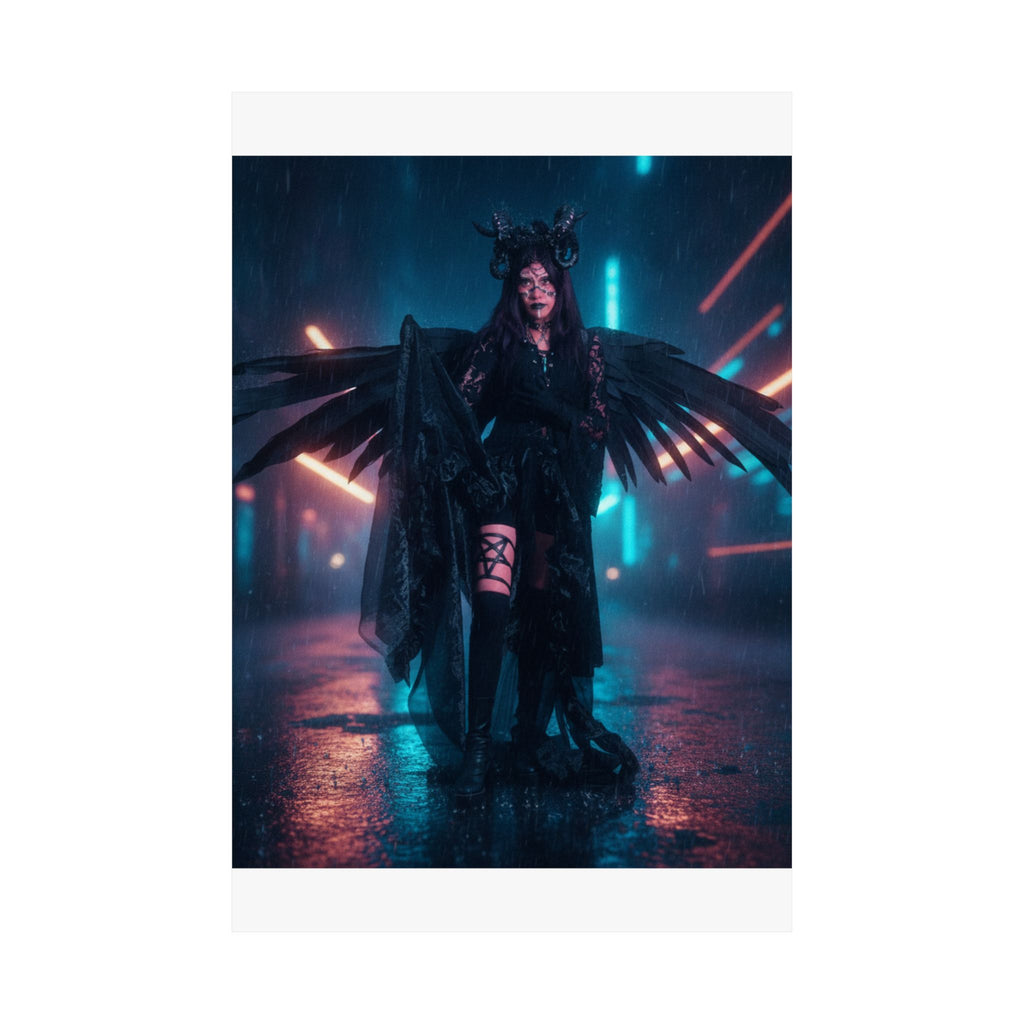 Neon Noir — Person — Matte Poster